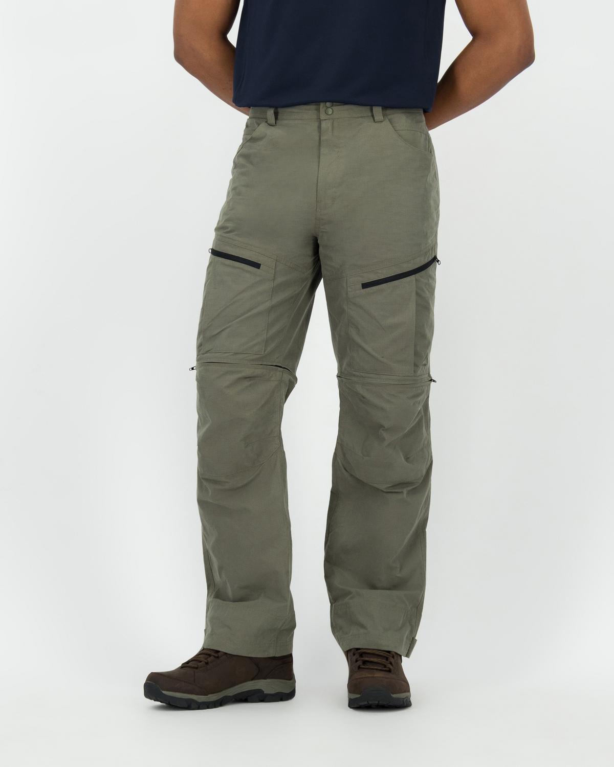 K-Way Men’s Hiker Zip-off Pants  -  Olive