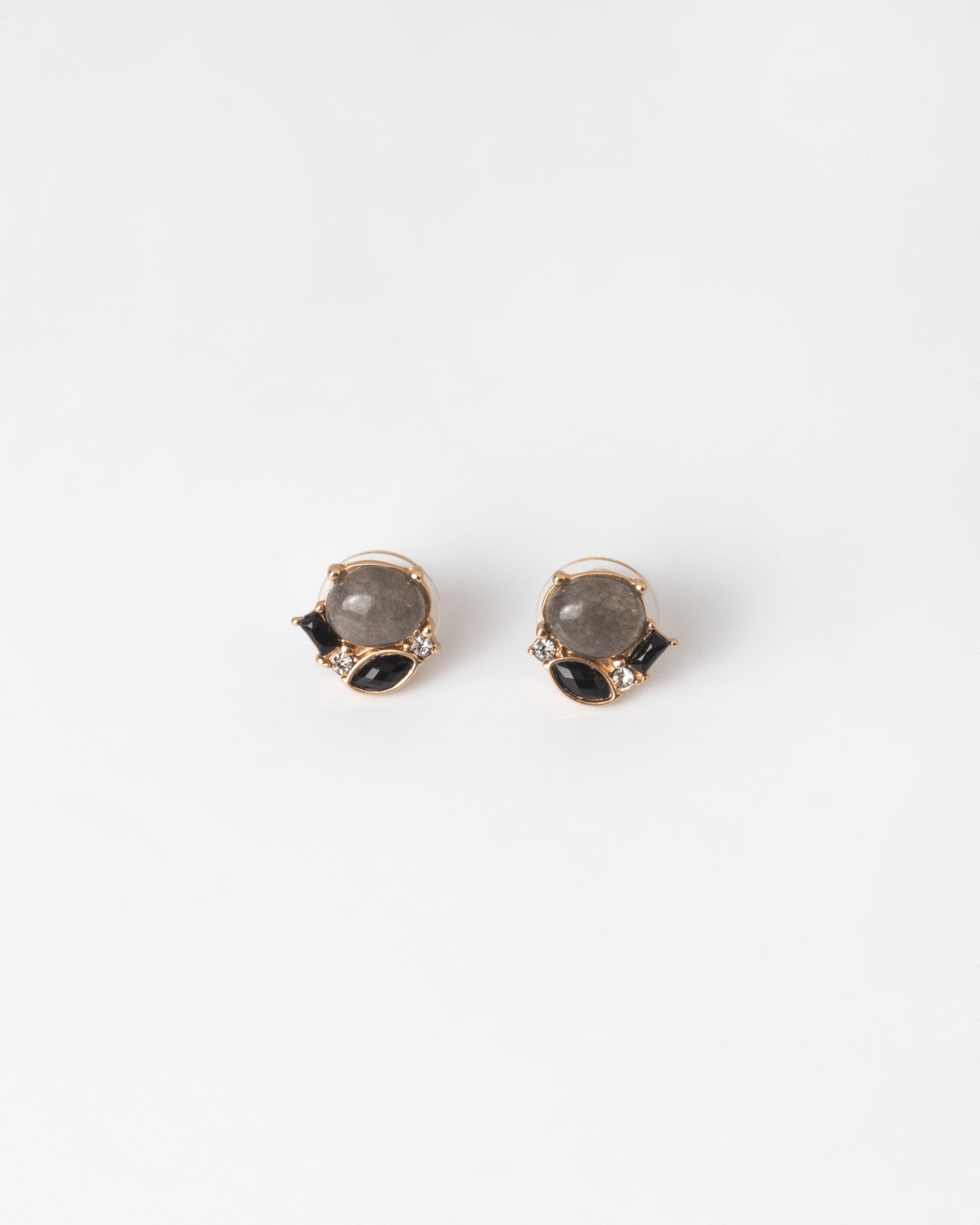 Natural stone stud on sale earrings