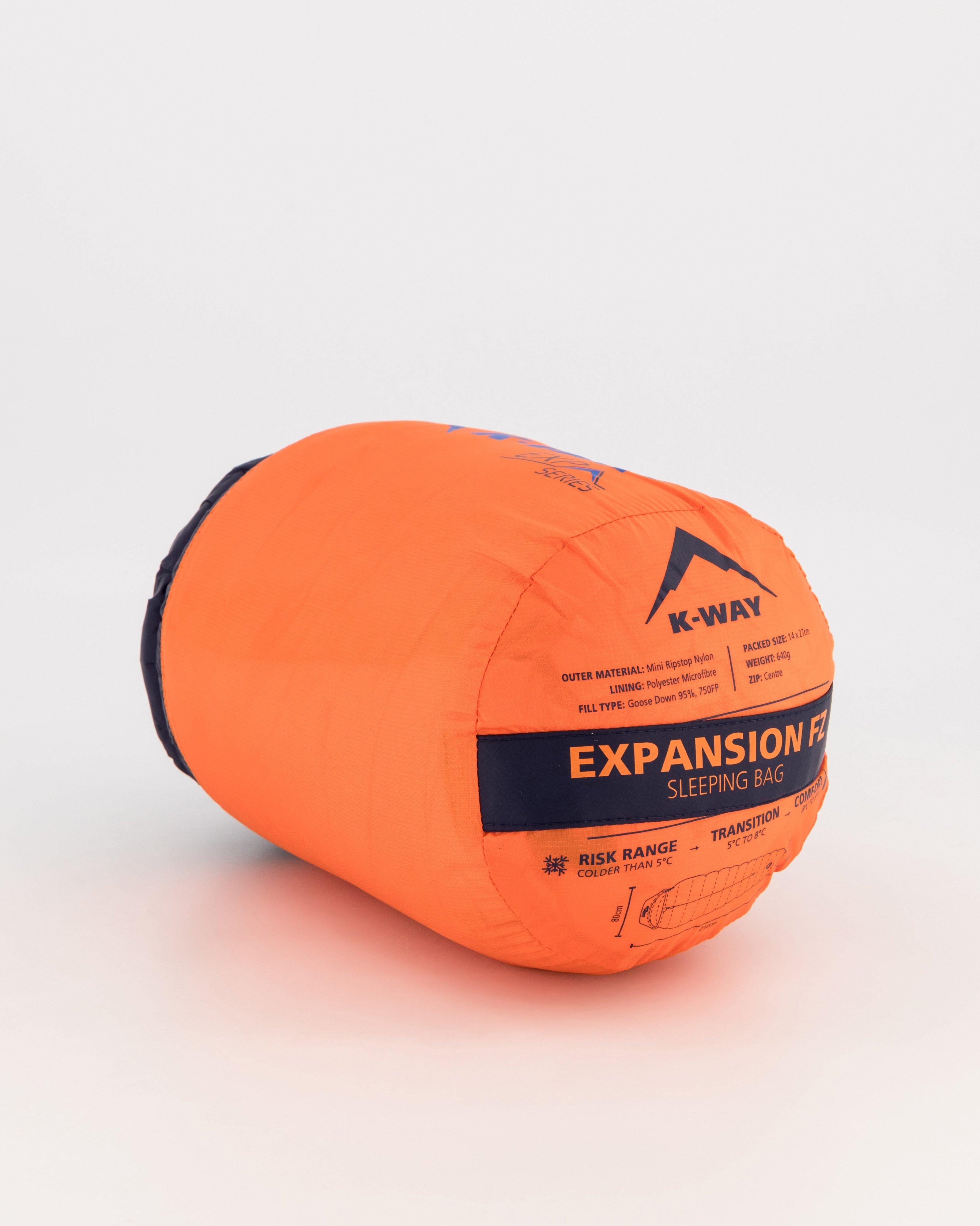 K-Way Expansion FZ Sleeping Bag -  Orange