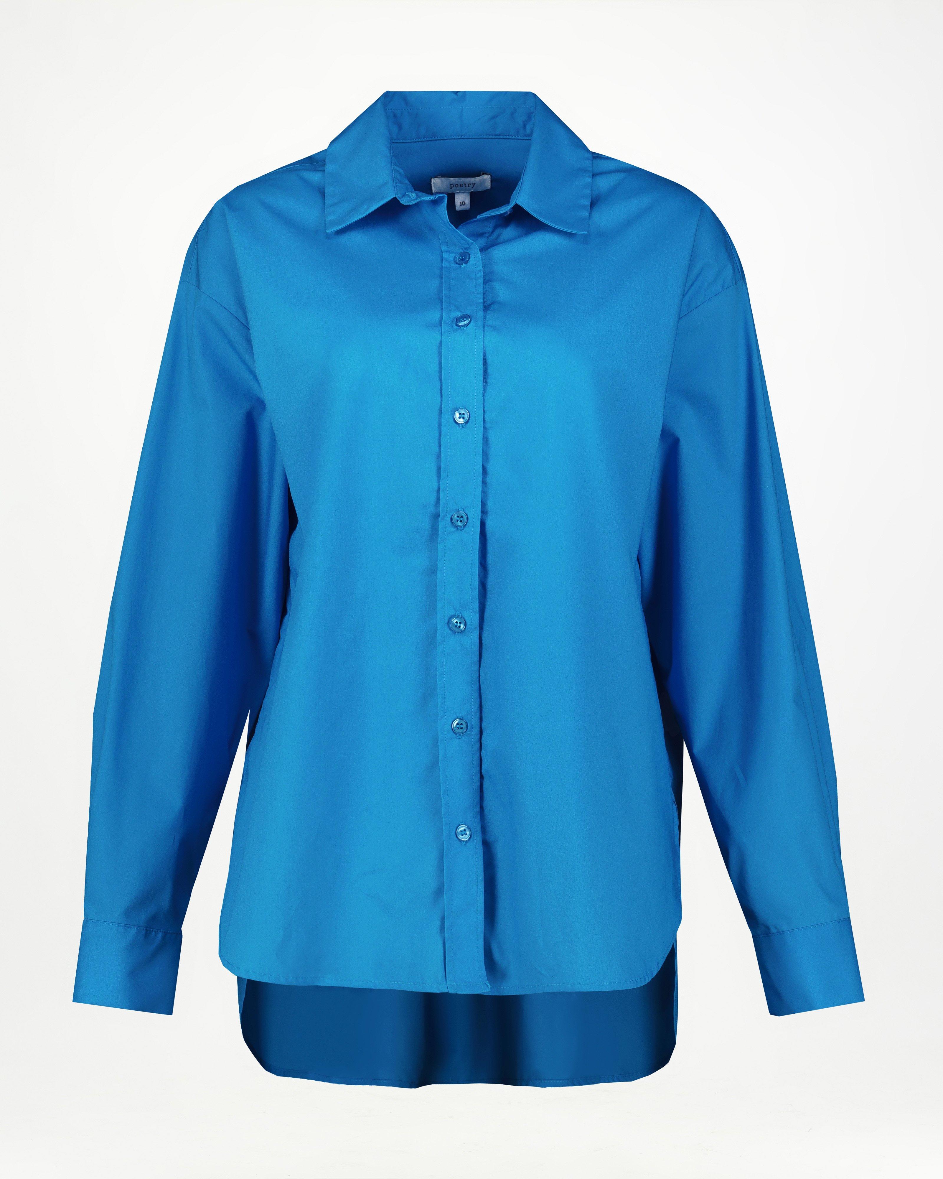 Lourdes Relaxed Shirt -  Mid Blue