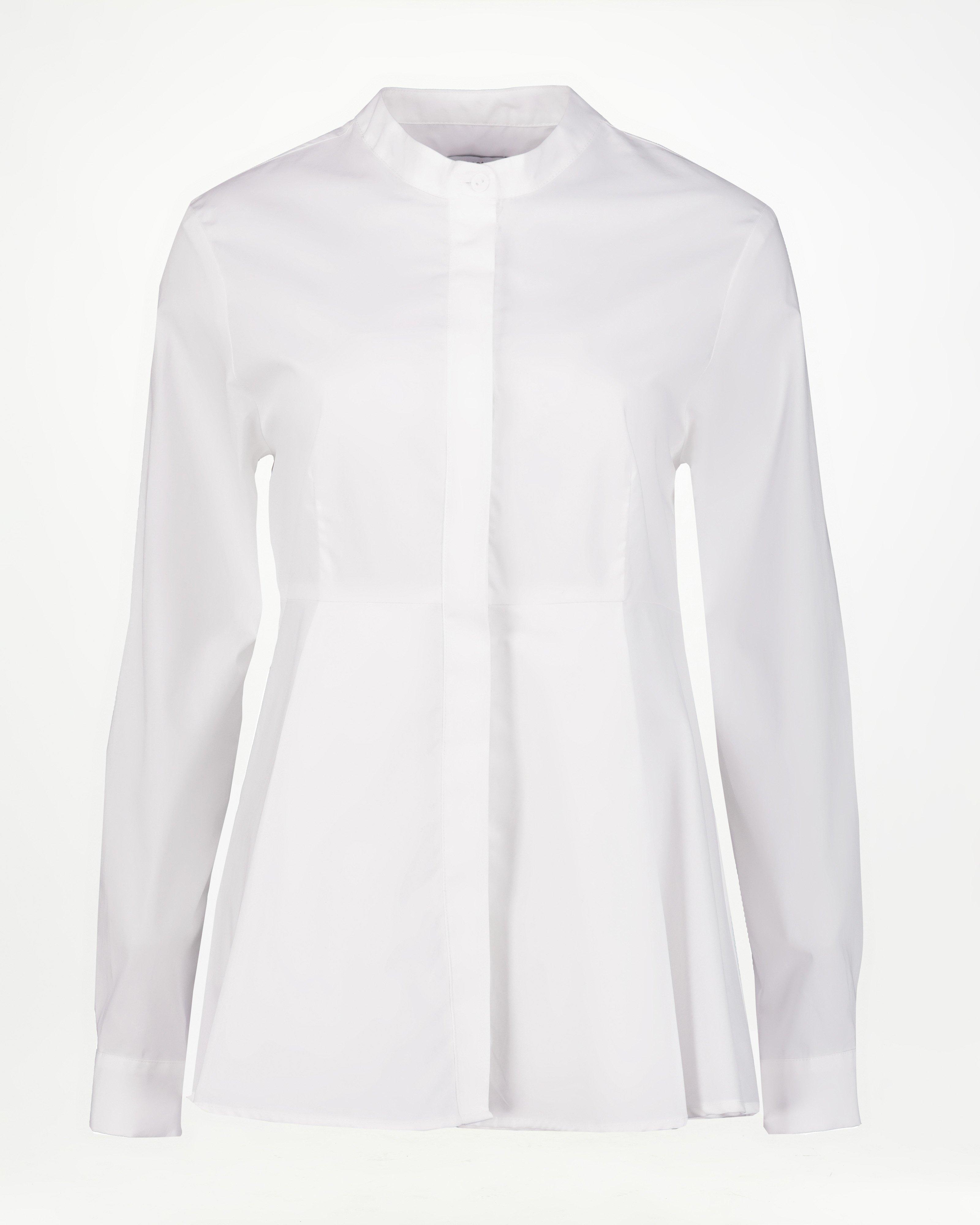 Beata Fitted Shirt -  White