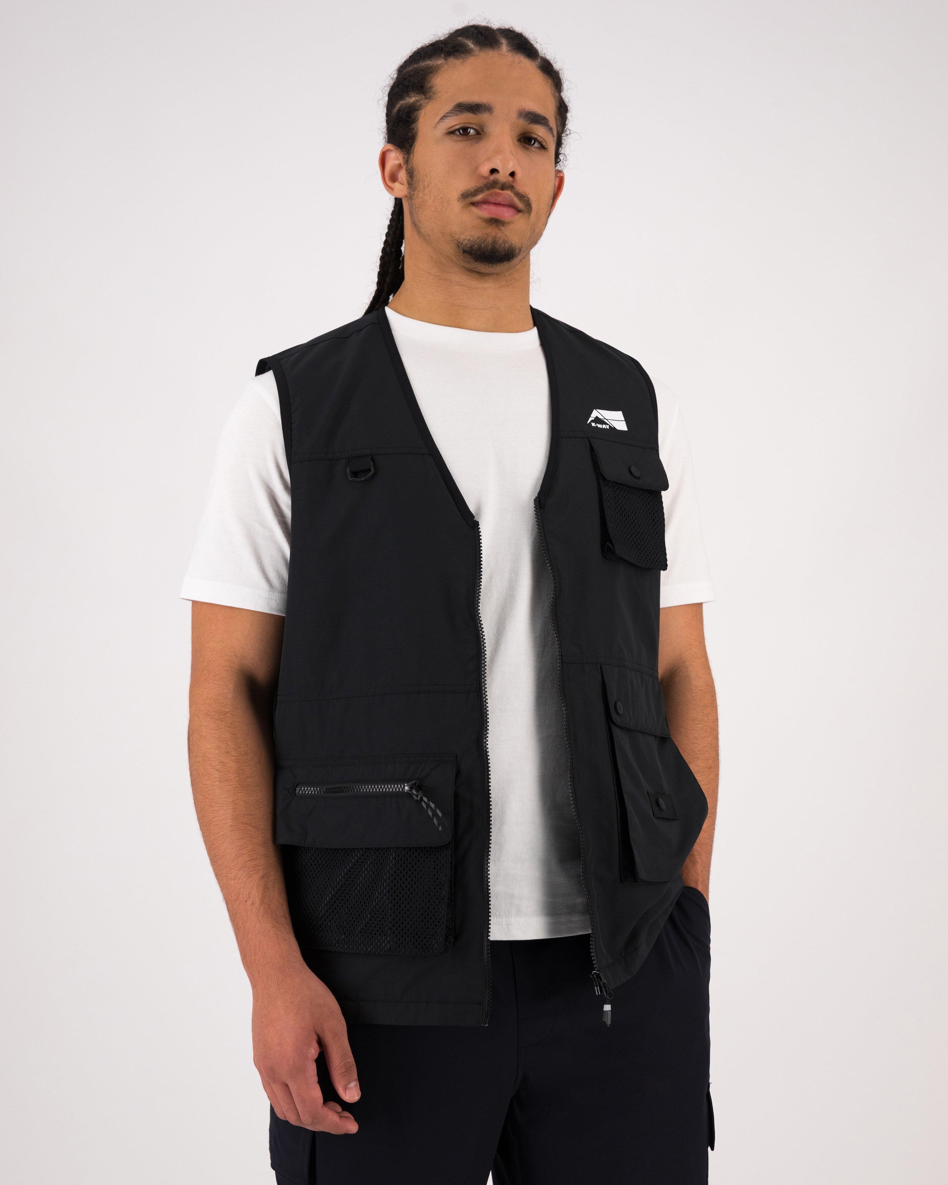 Men's utility vest on sale black