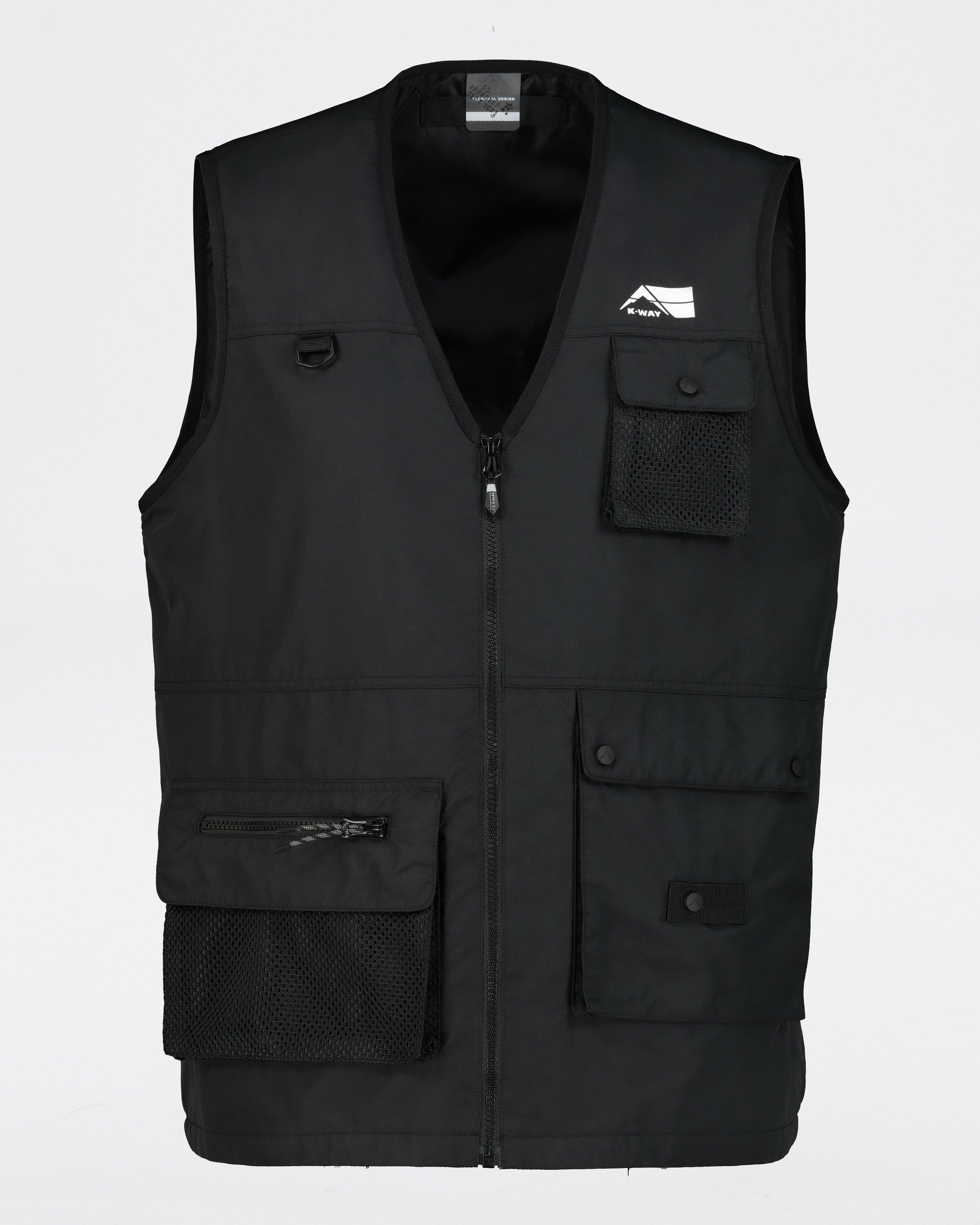 K-Way MMXXI Men’s Insulated Utility Vest -  Black