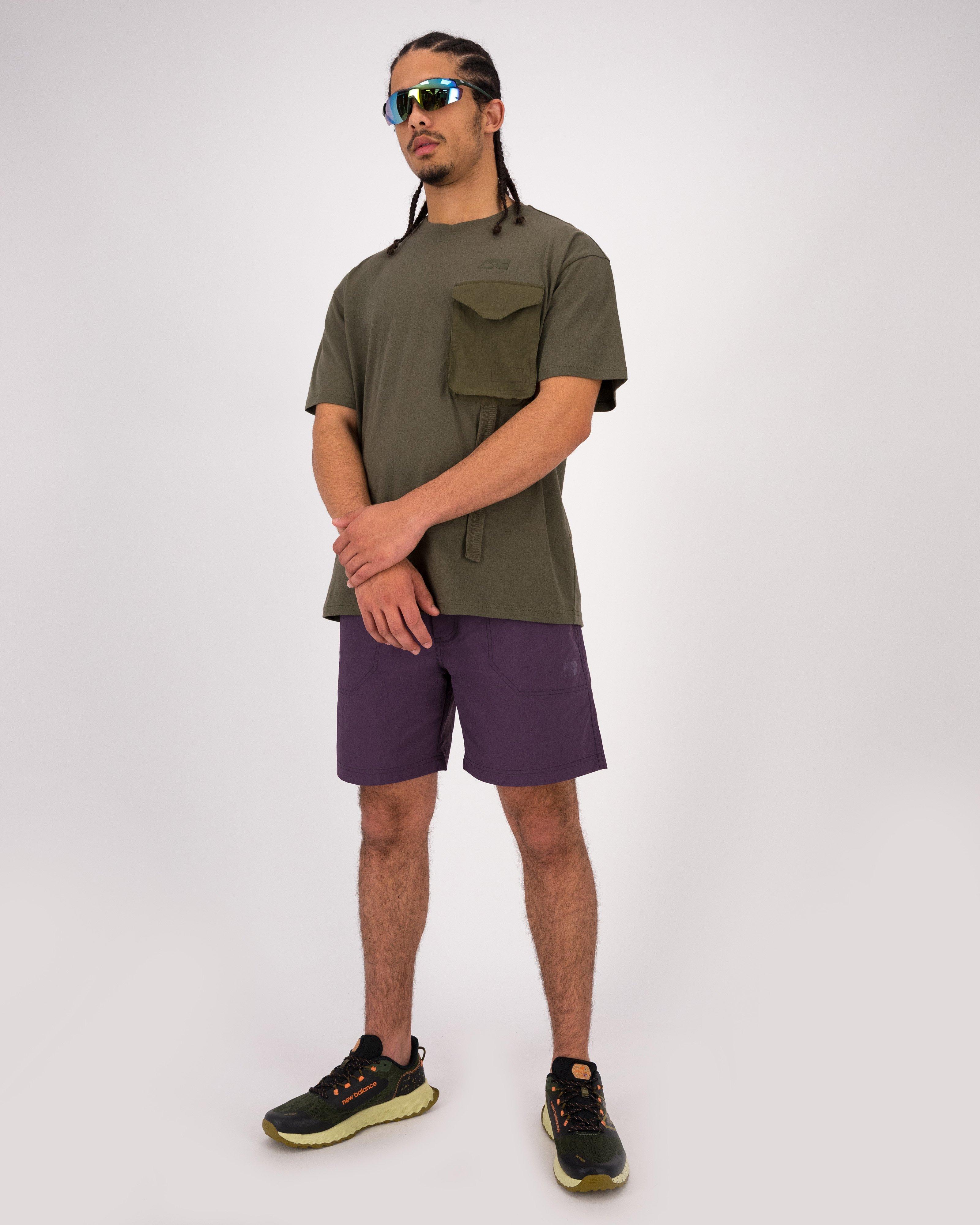 K-Way MMXXI Men’s Bolt Shorts -  Purple