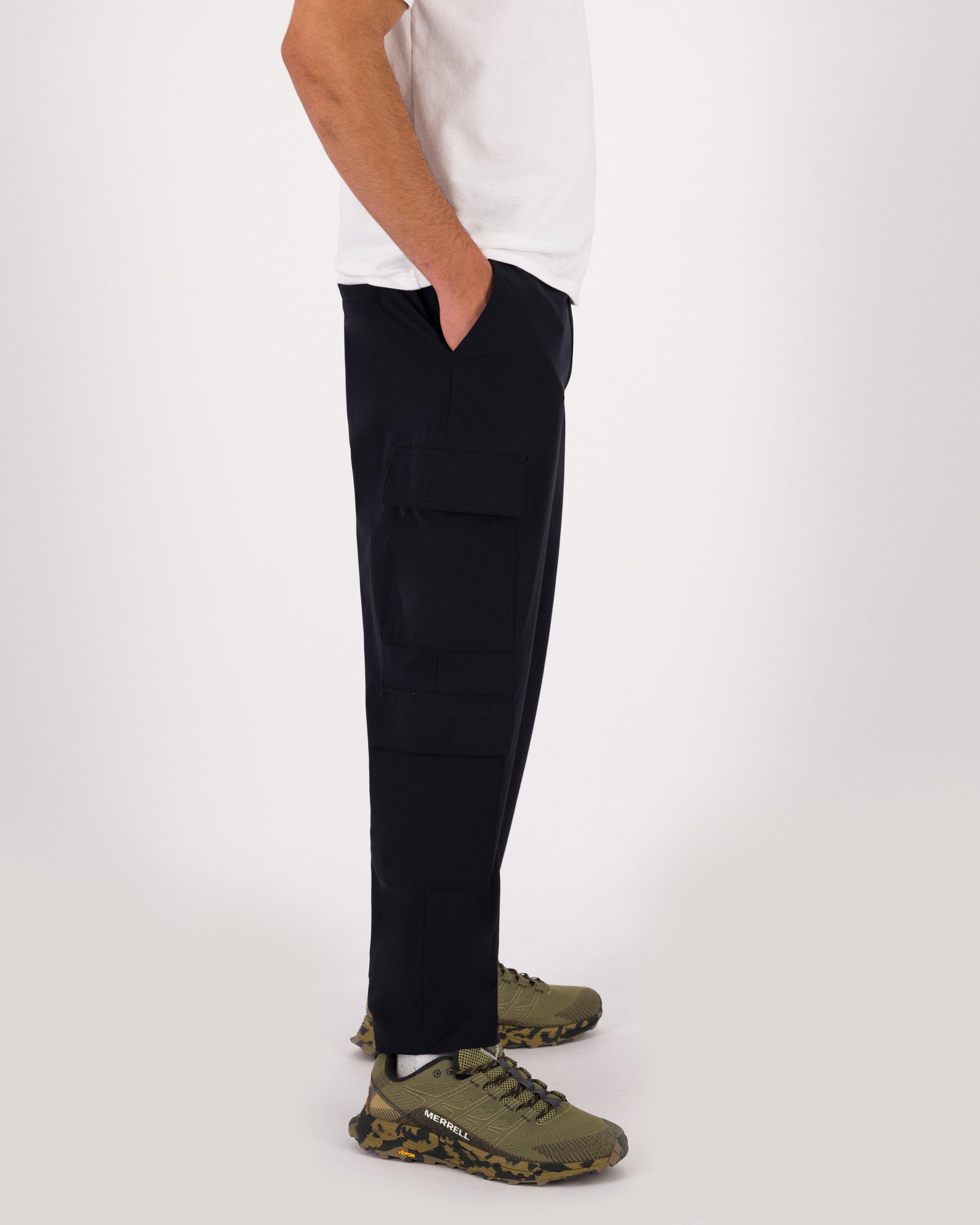 K-Way MMXXI Men’s Utility Crop Cargo Pants -  Black