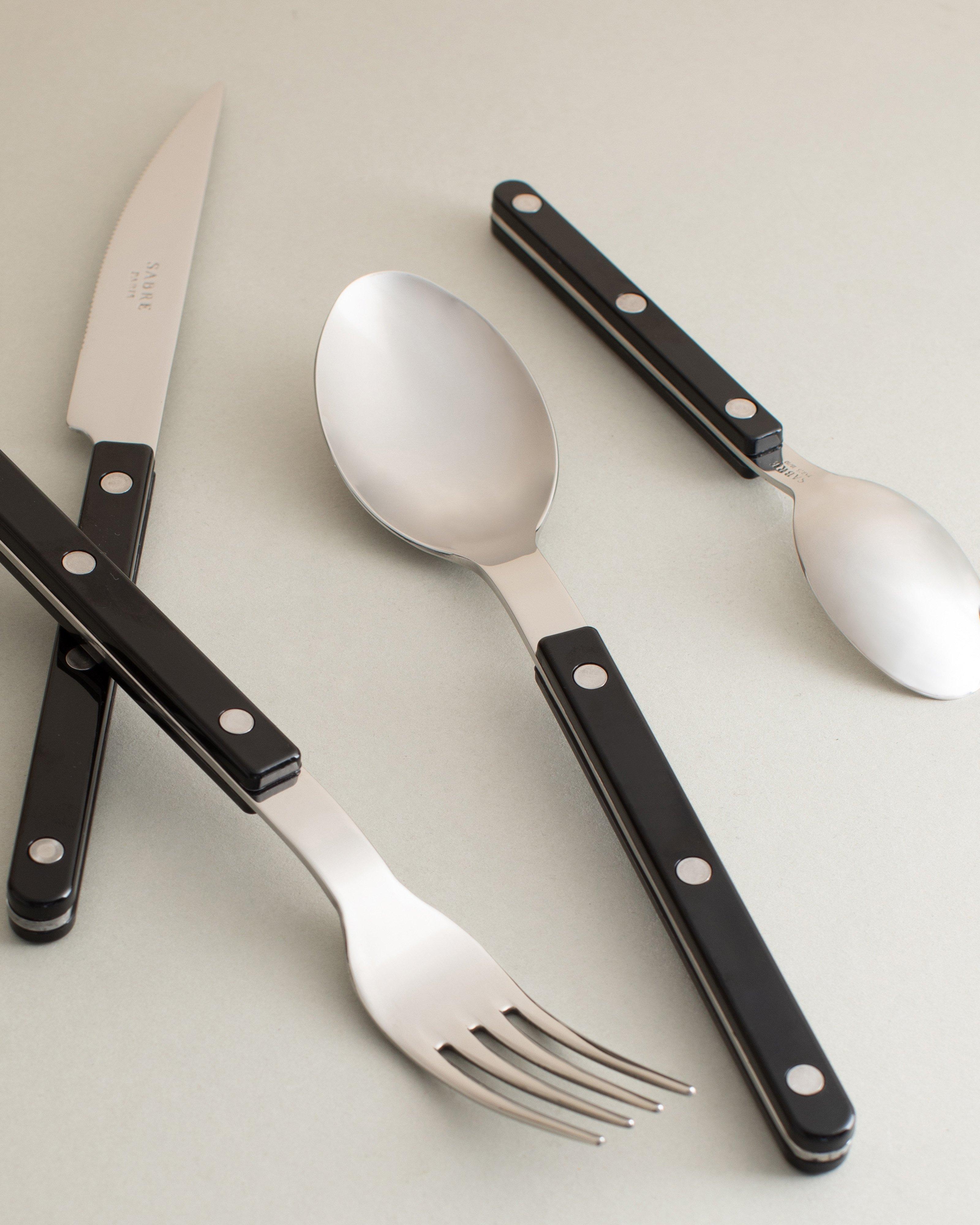 Sabre Bistrot Brilliant 4 Piece Cutlery Set -  Black