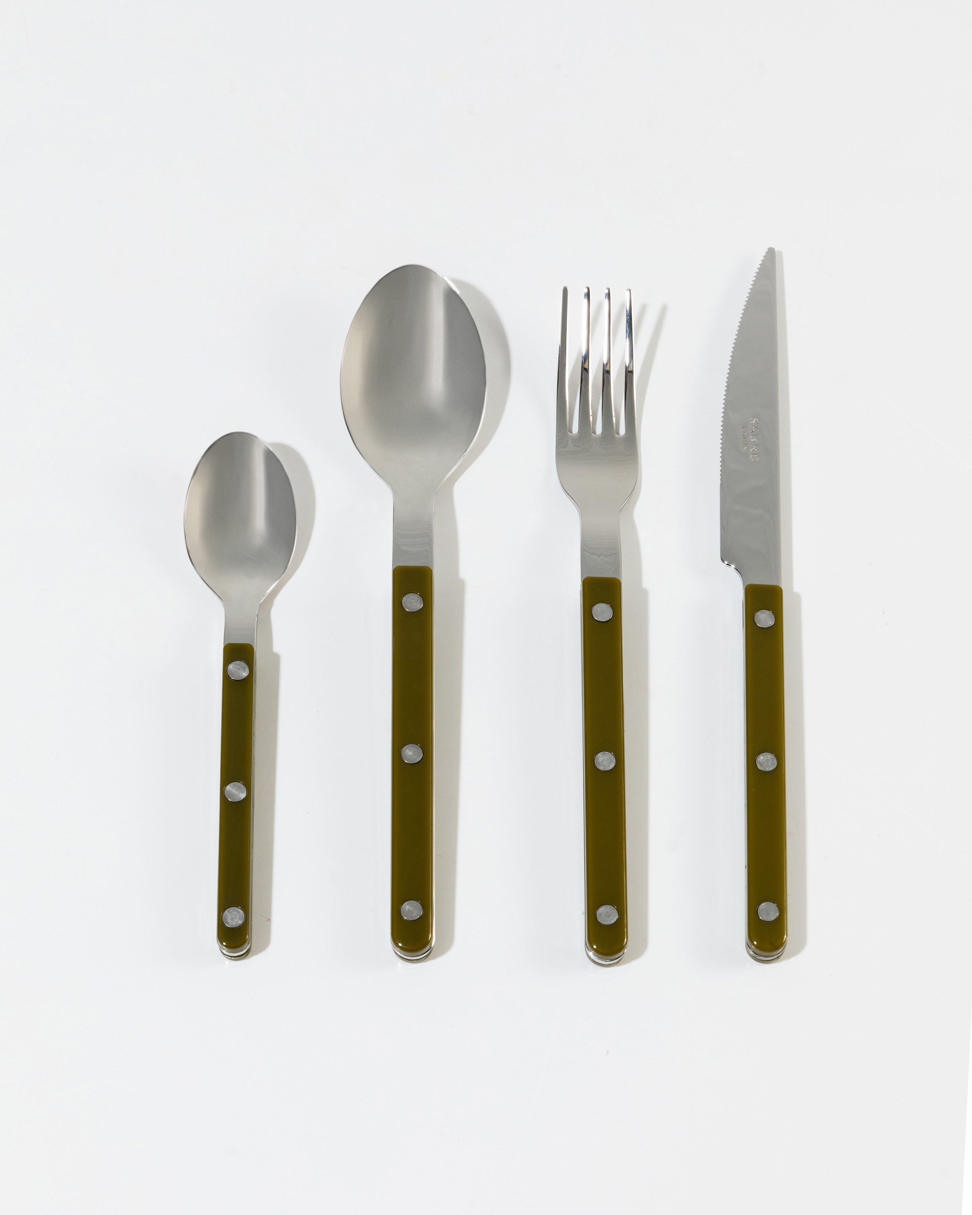Sabre Bistrot Brilliant 4 Piece Cutlery Set -  Khaki