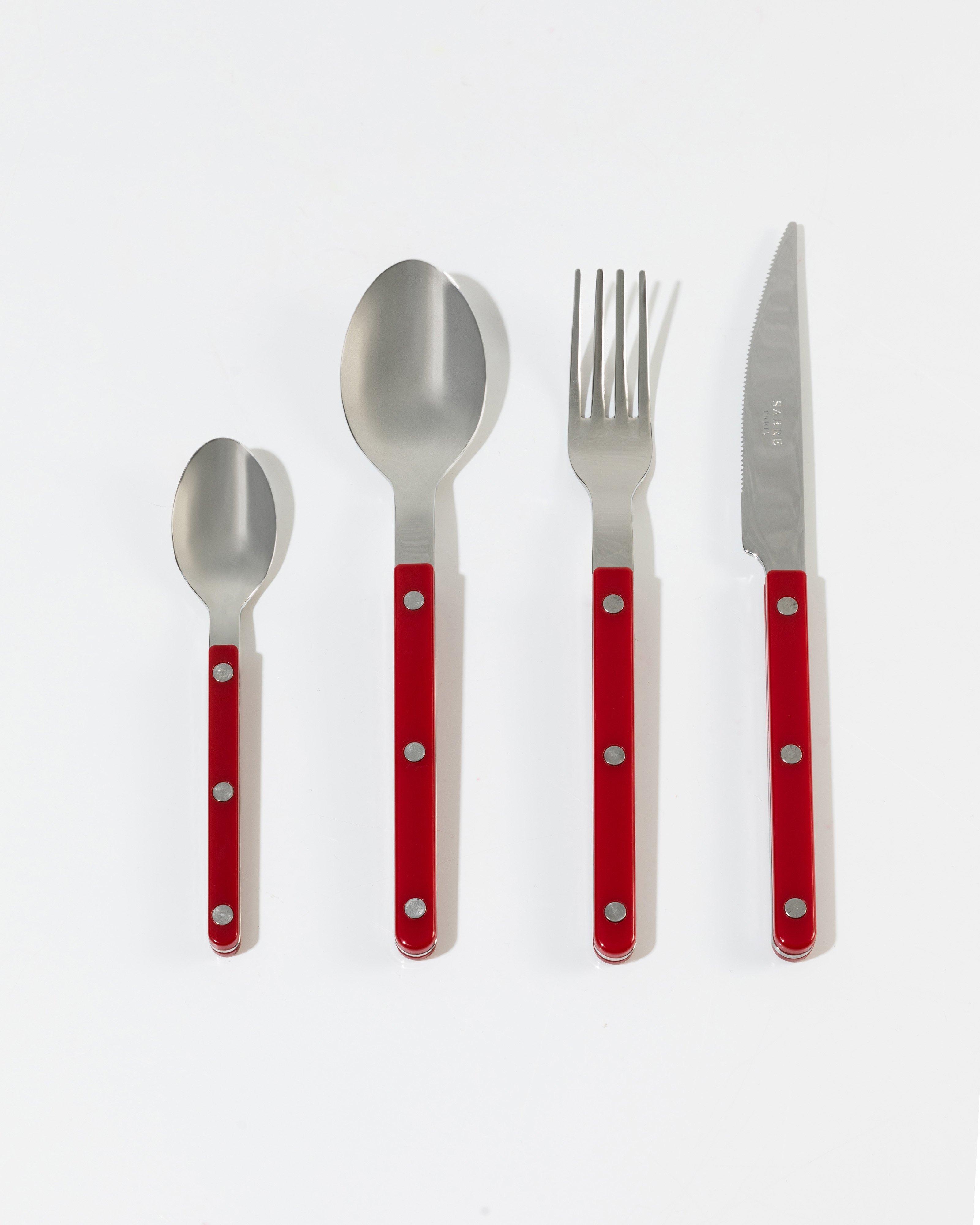 Sabre Bistrot Brilliant 4 Piece Cutlery Set -  Red