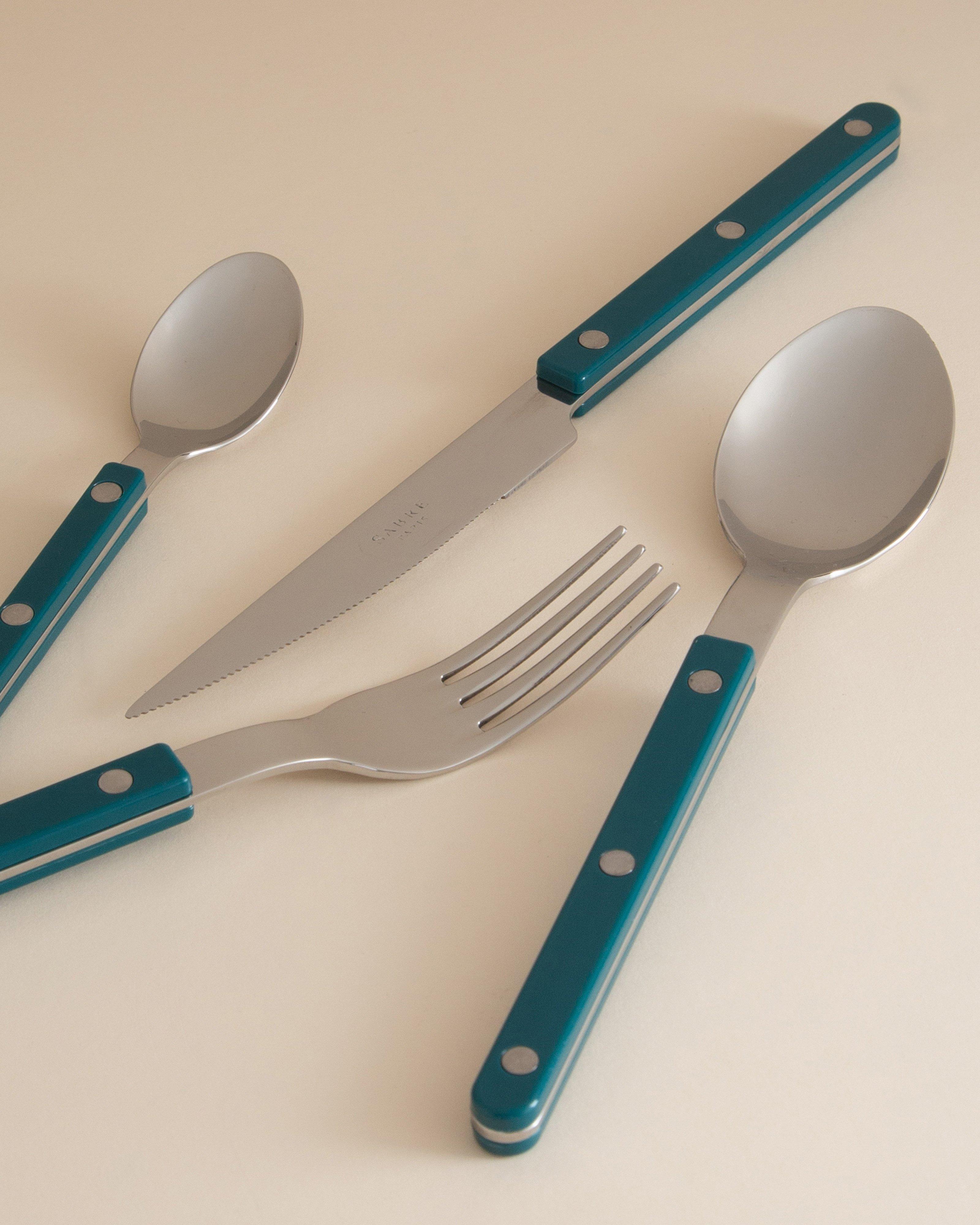 Sabre Bistrot Brilliant 4 Piece Cutlery Set -  Turquoise