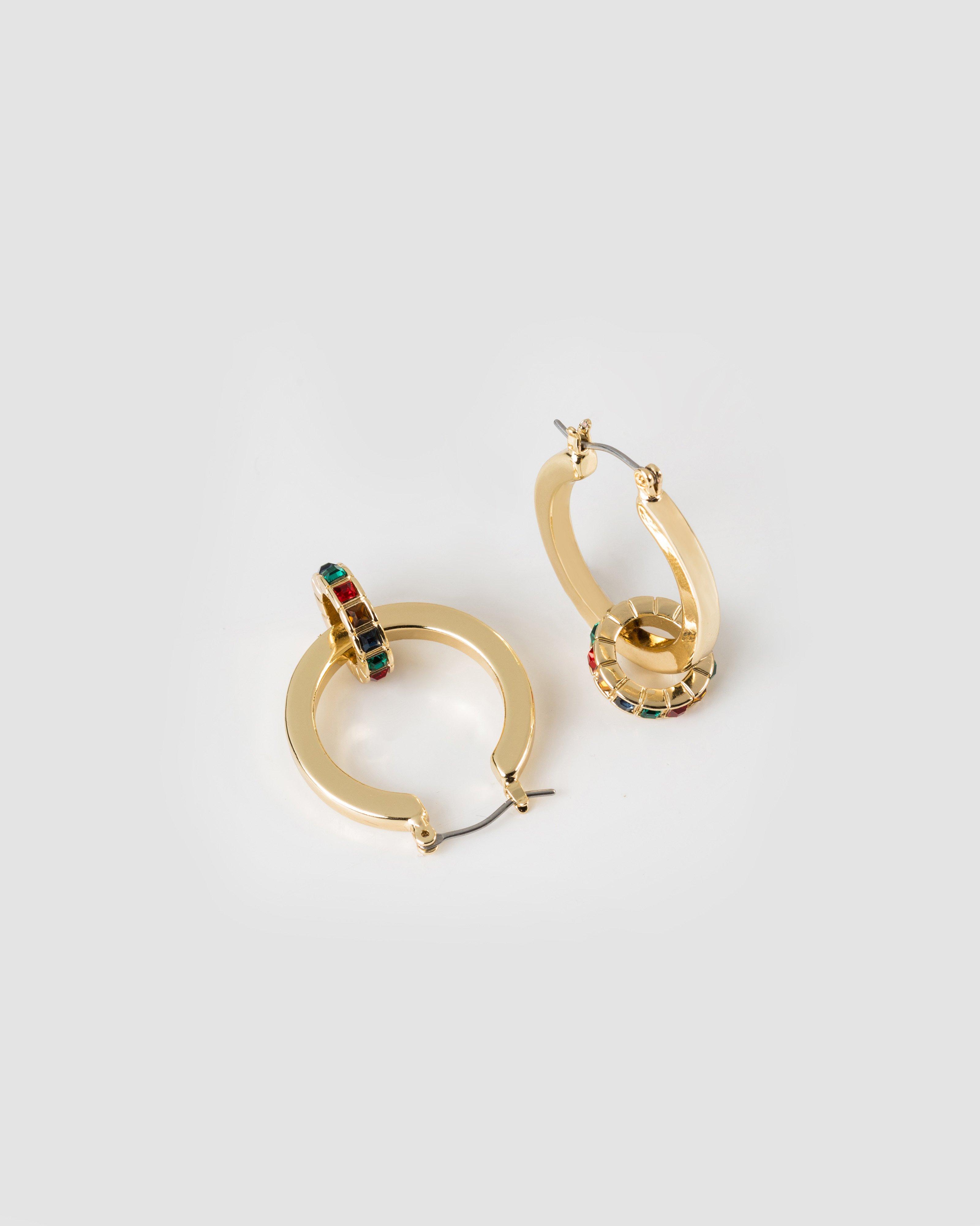 Detachable Ring Hoop Earrings -  Assorted