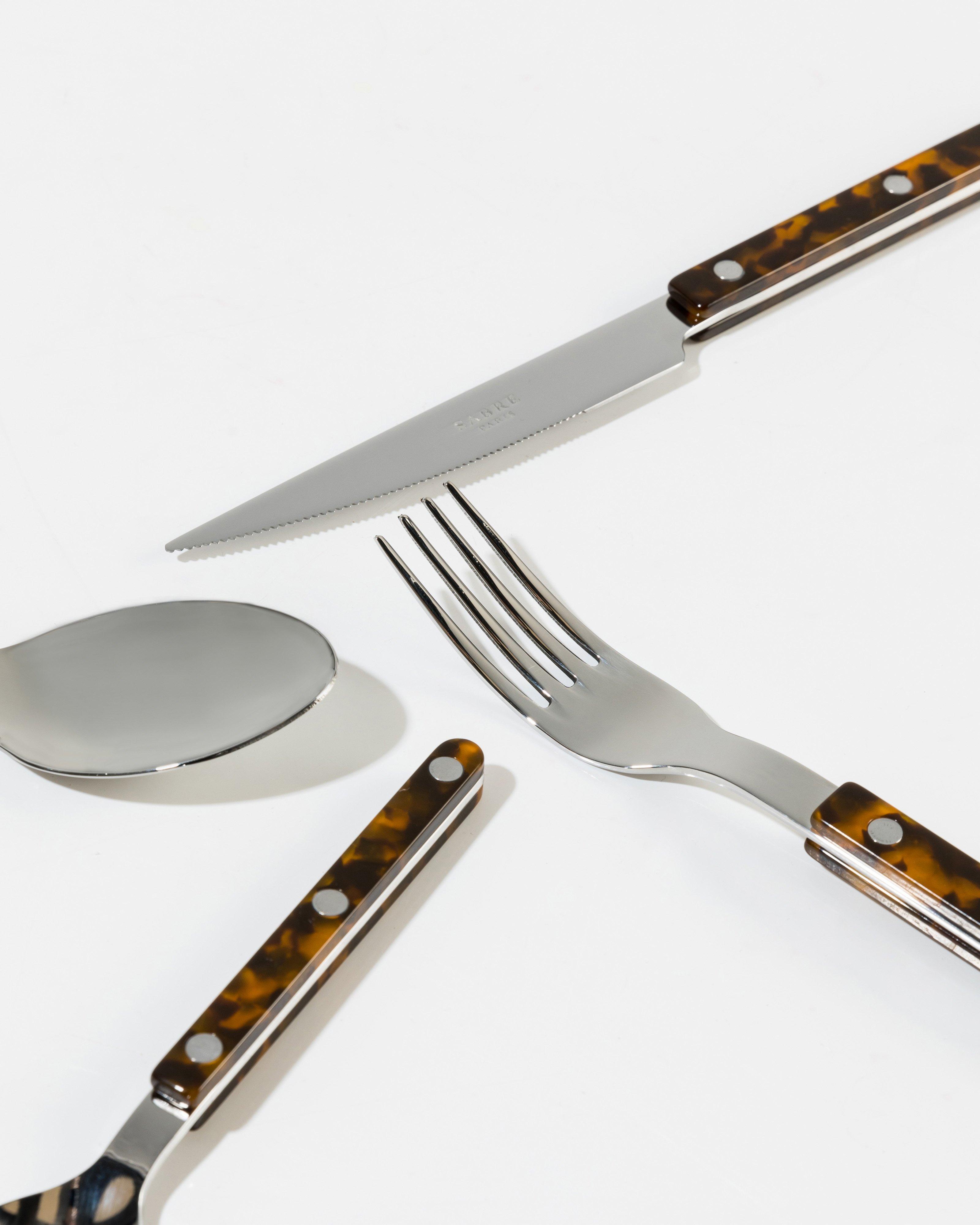 Sabre Bistrot Brilliant 4-piece Tortoise Cutlery Set -  Brown