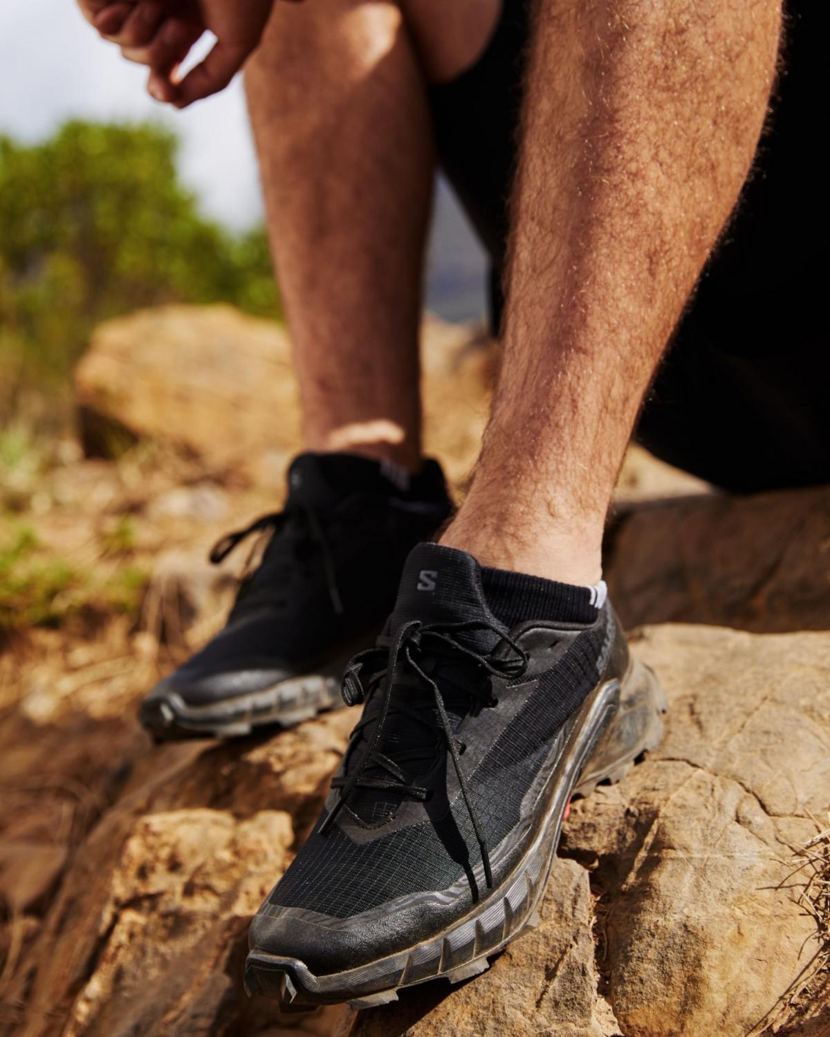 Salomon Men’s ALPHACROSS 5 Trail Running Shoes  -  Black