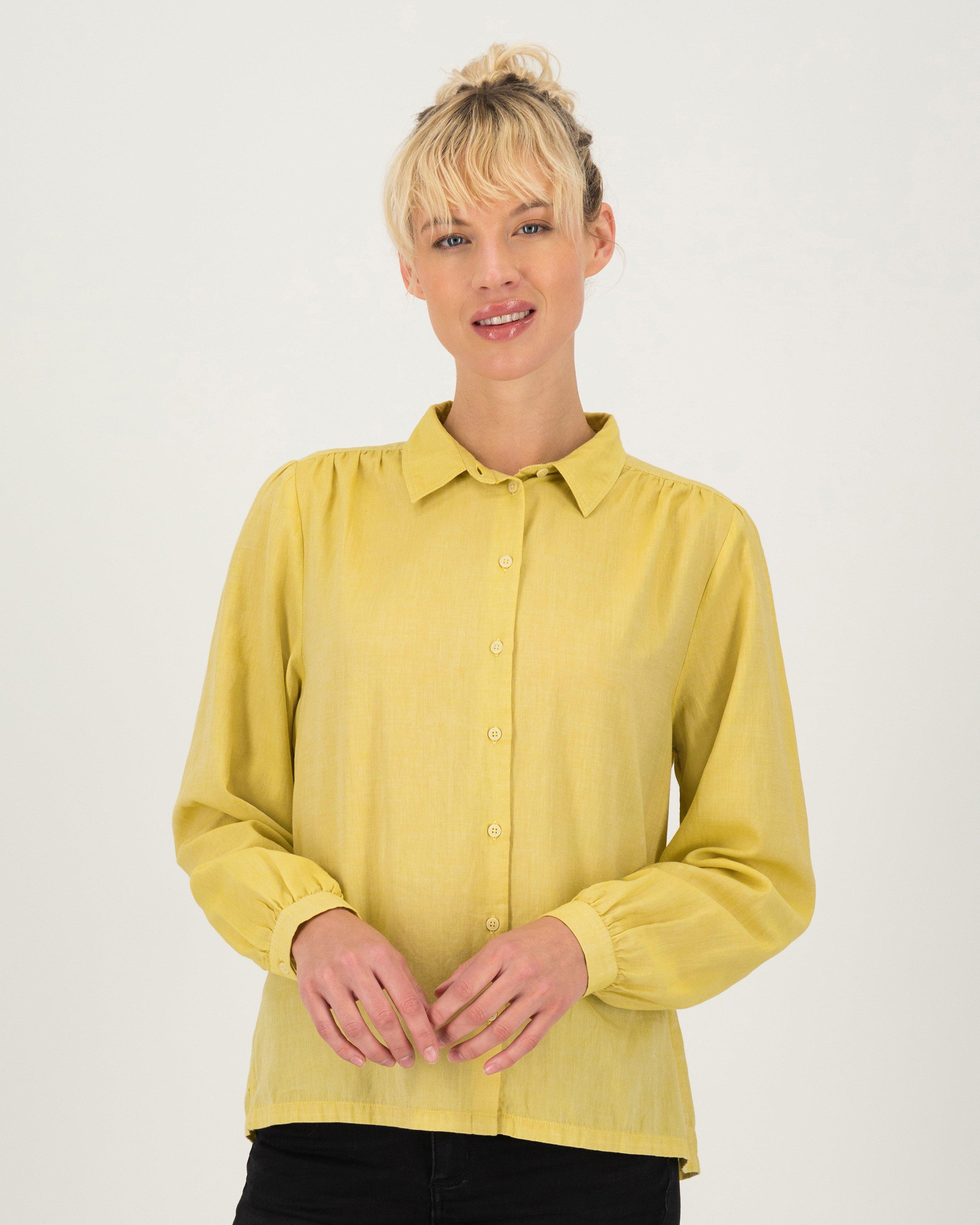 Women's Esme Regular Fit Shirt -  Yellow