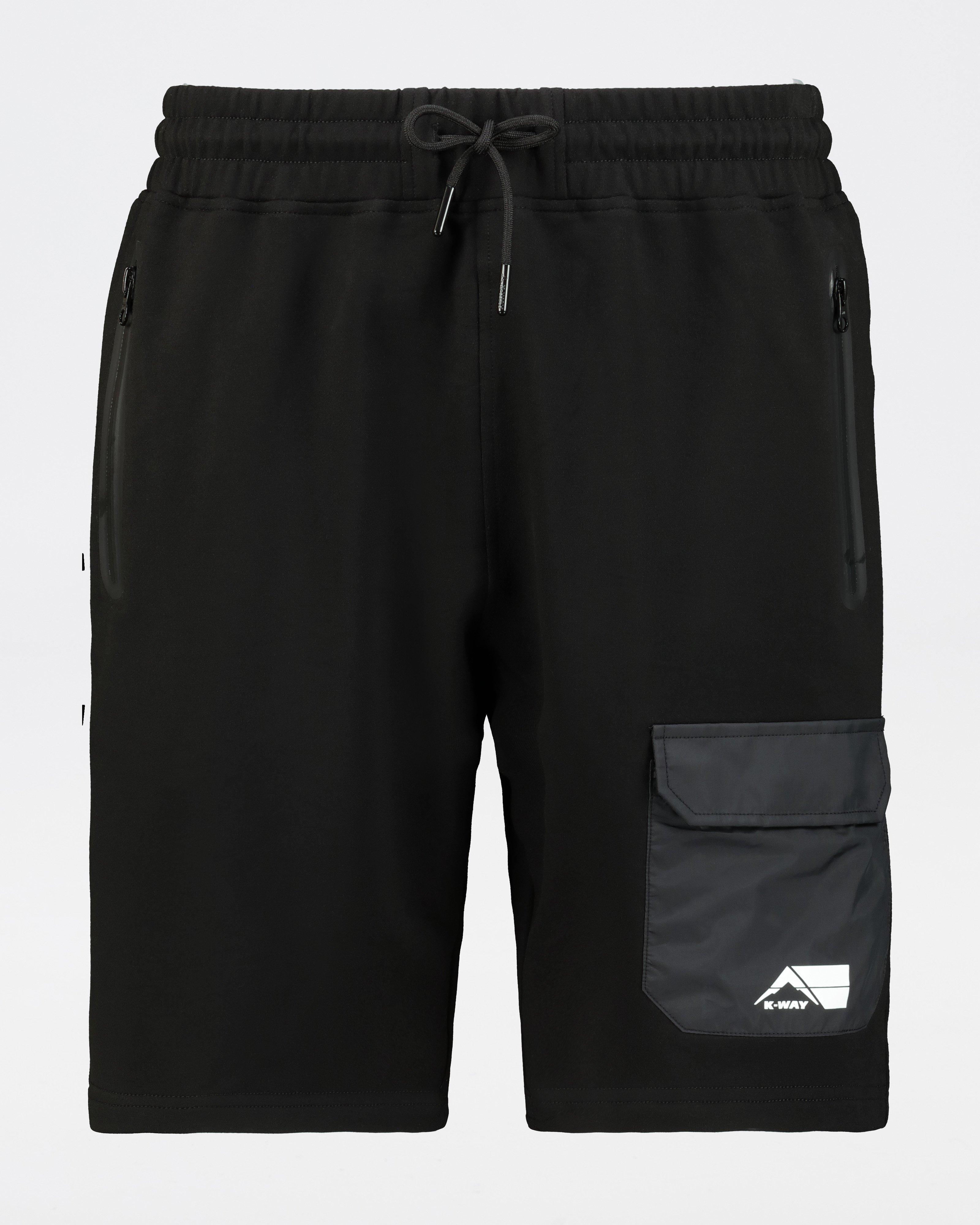 K-Way MMXXI Men’s Ascender Fleece Shorts -  Black