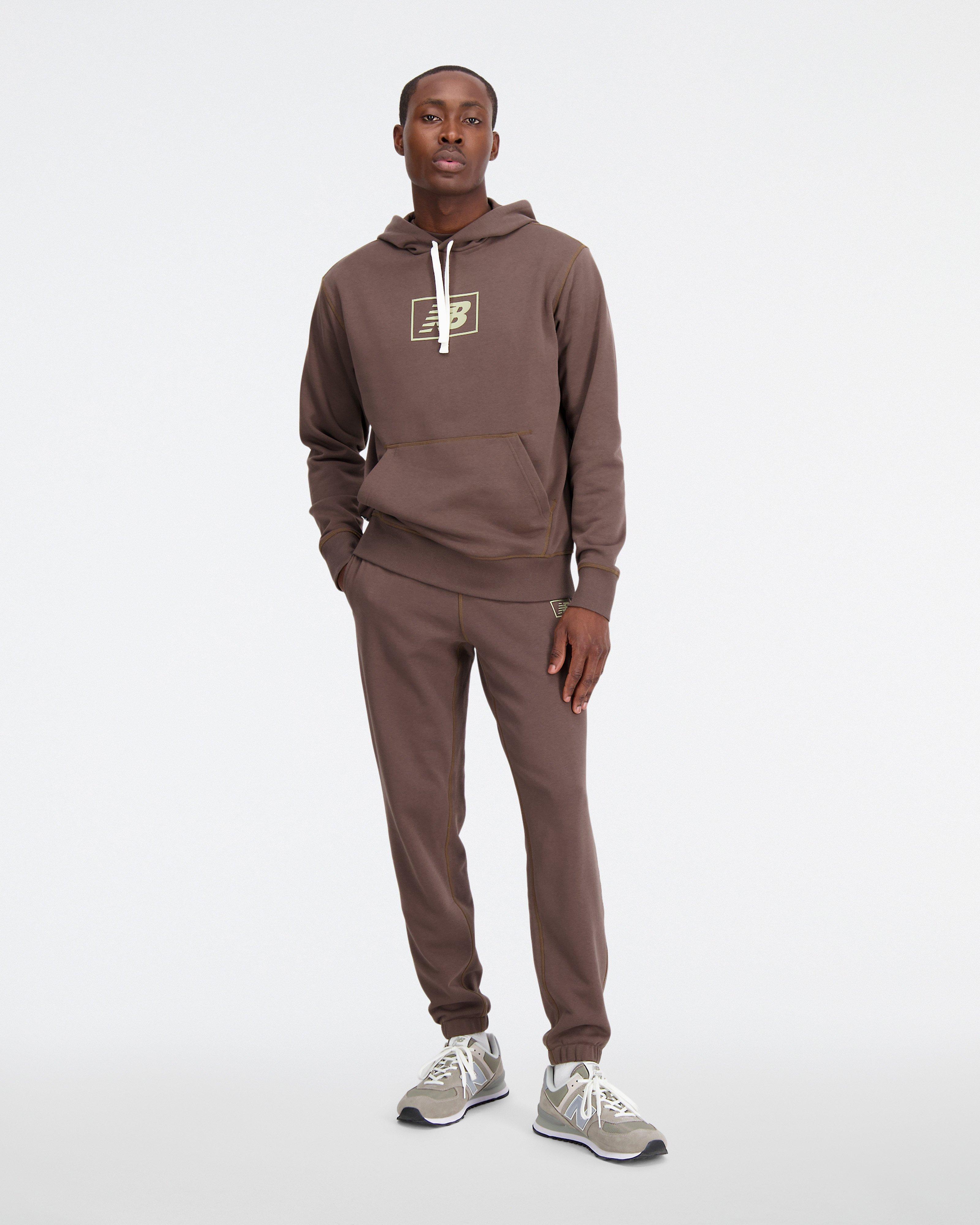 New Balance Essentials Men’s Hoodie -  Brown