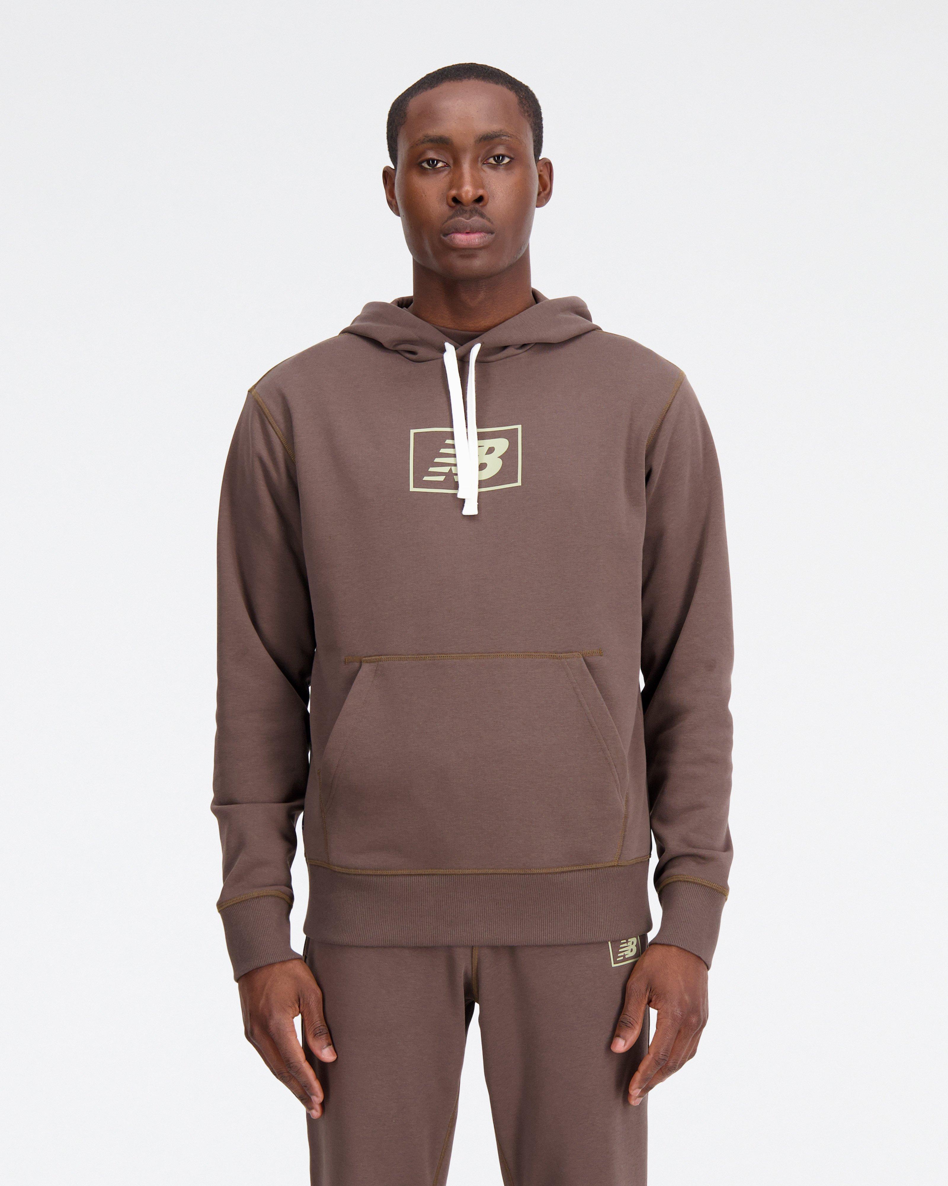 adidas Lounge Fleece Hoodie - Brown