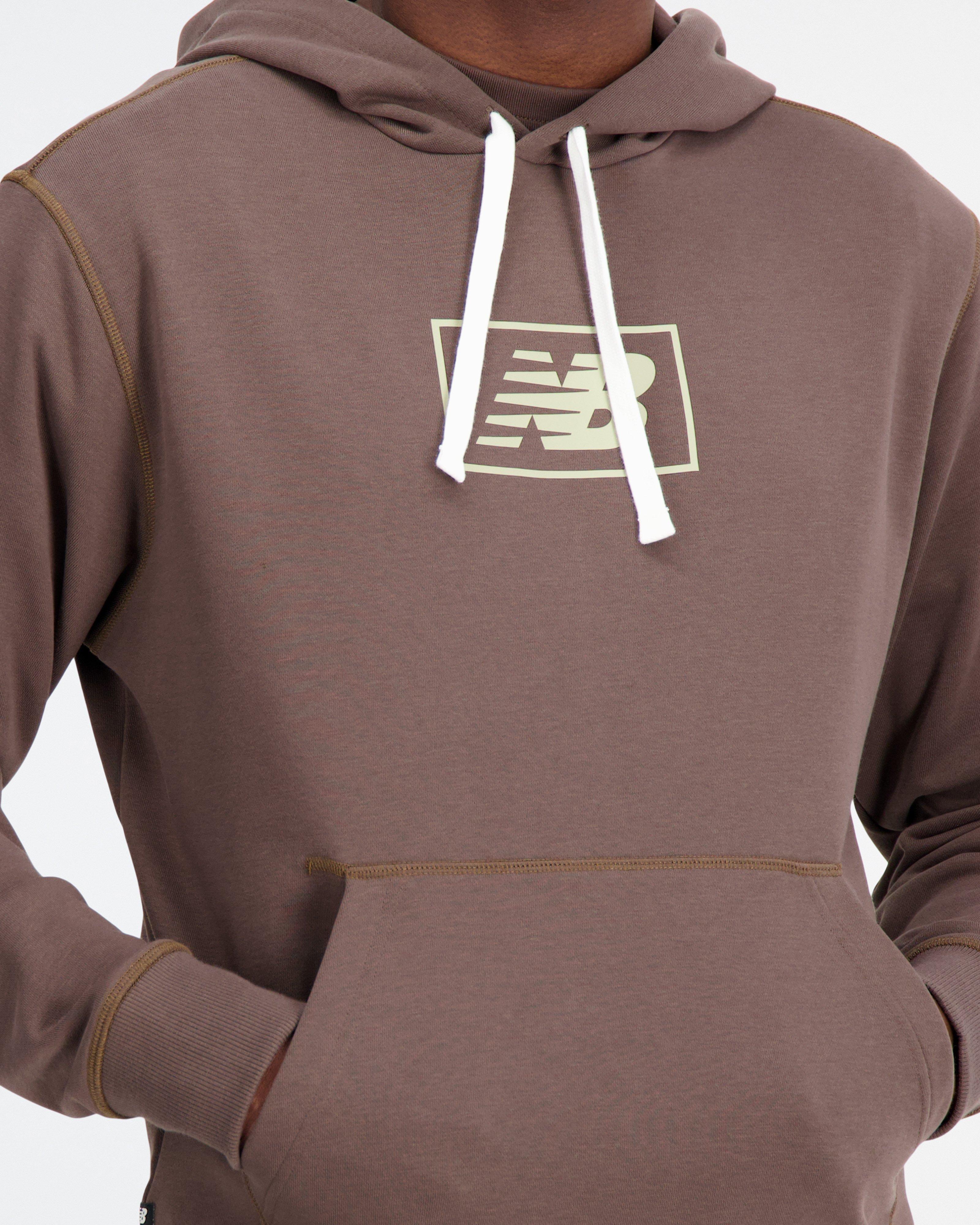 New Balance Essentials Men’s Hoodie -  Brown