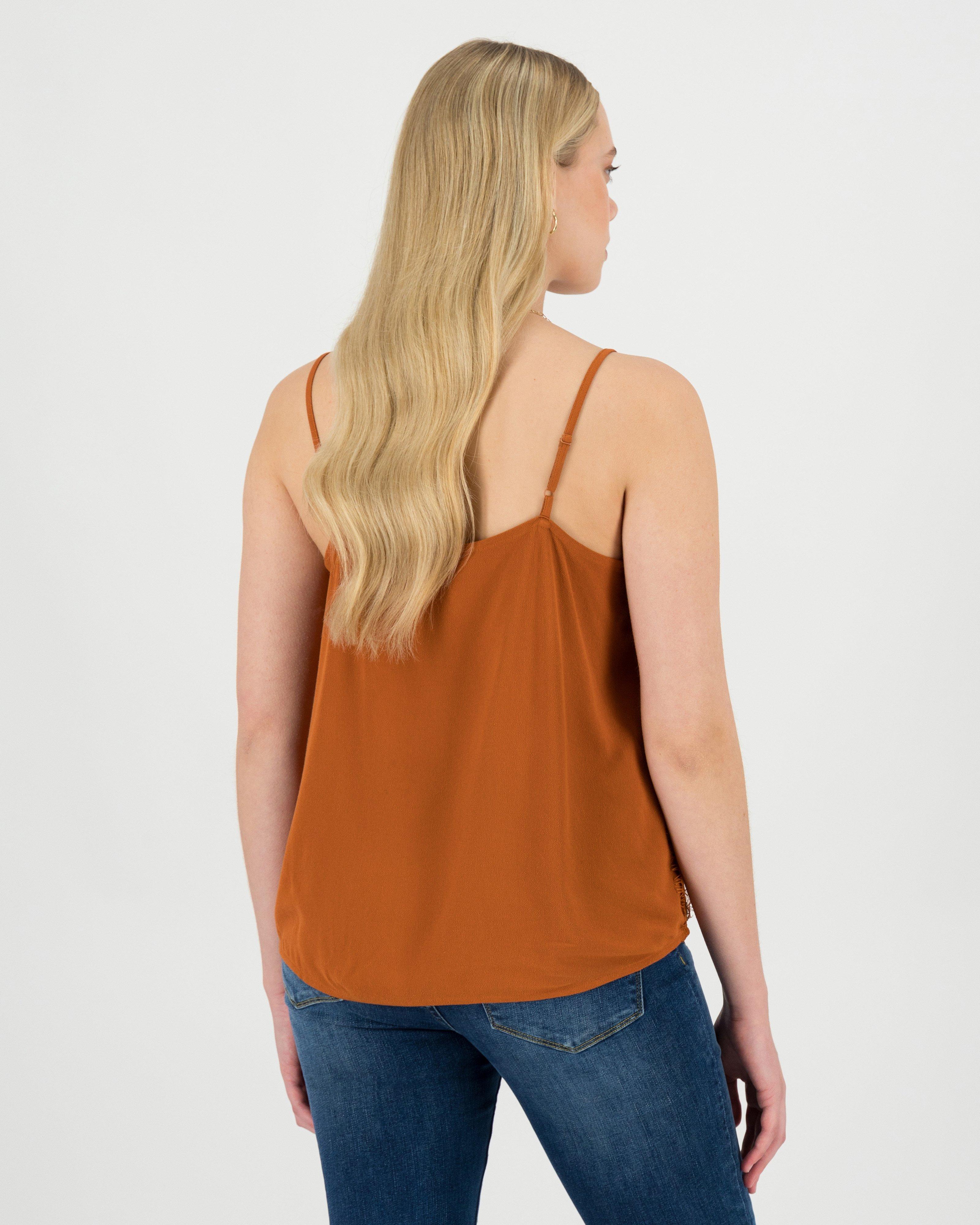 Women's Geri Lace Cami -  Rust