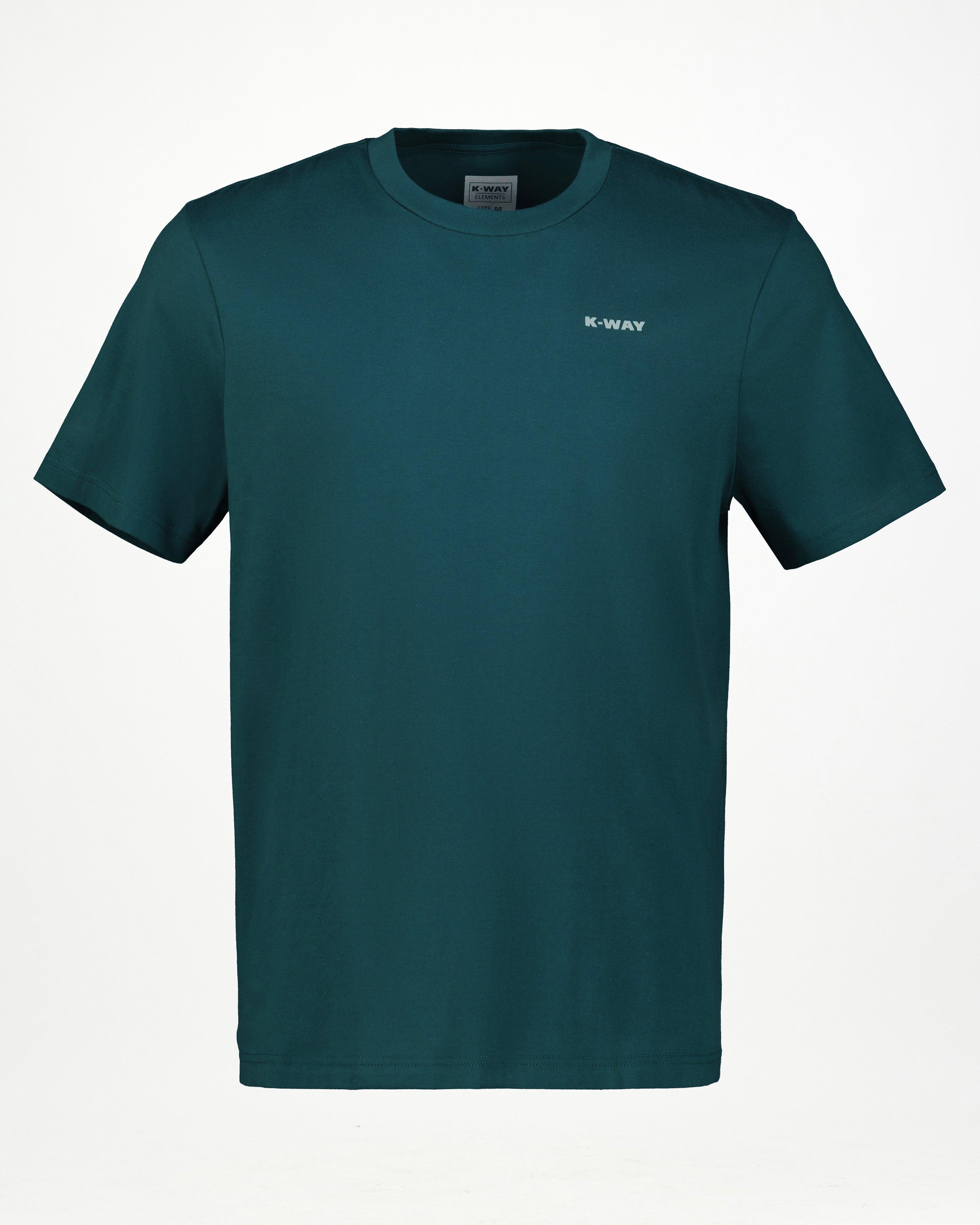 K-Way Elements Men’s Essential Logo Cotton T-shirt -  Jade