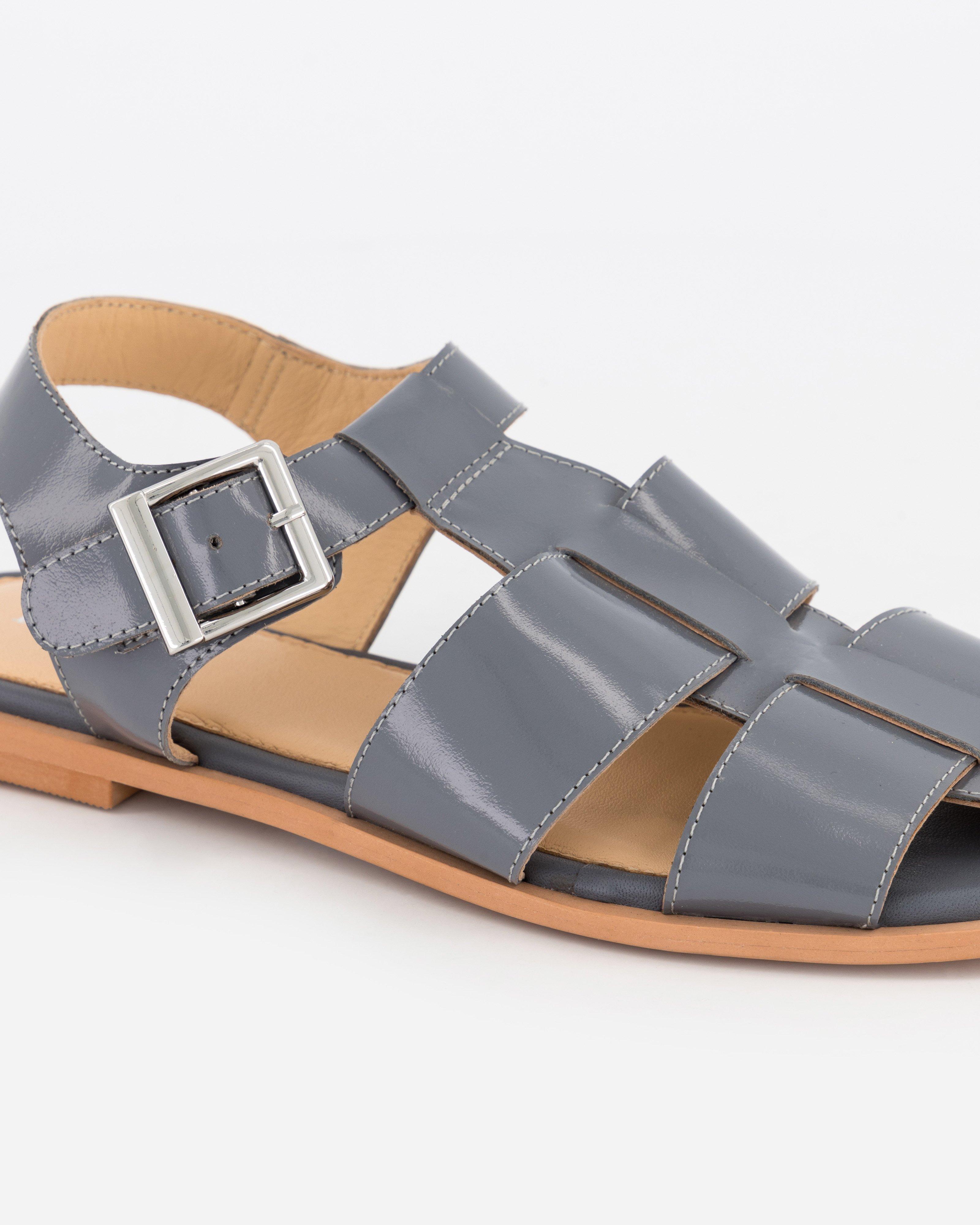 Janina Patent Sandal -  Grey