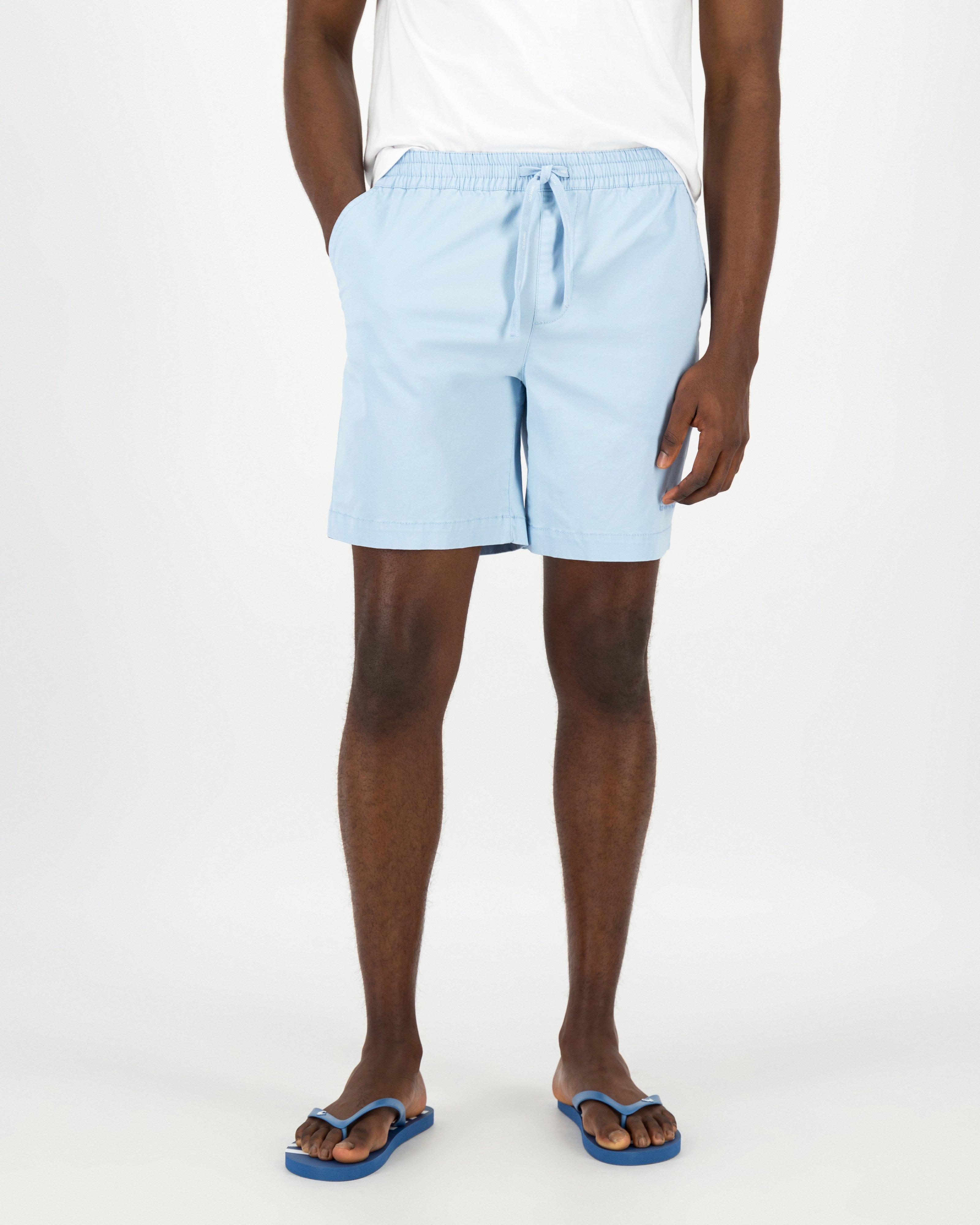 Men's Simon Pull-On Shorts -  Light Blue