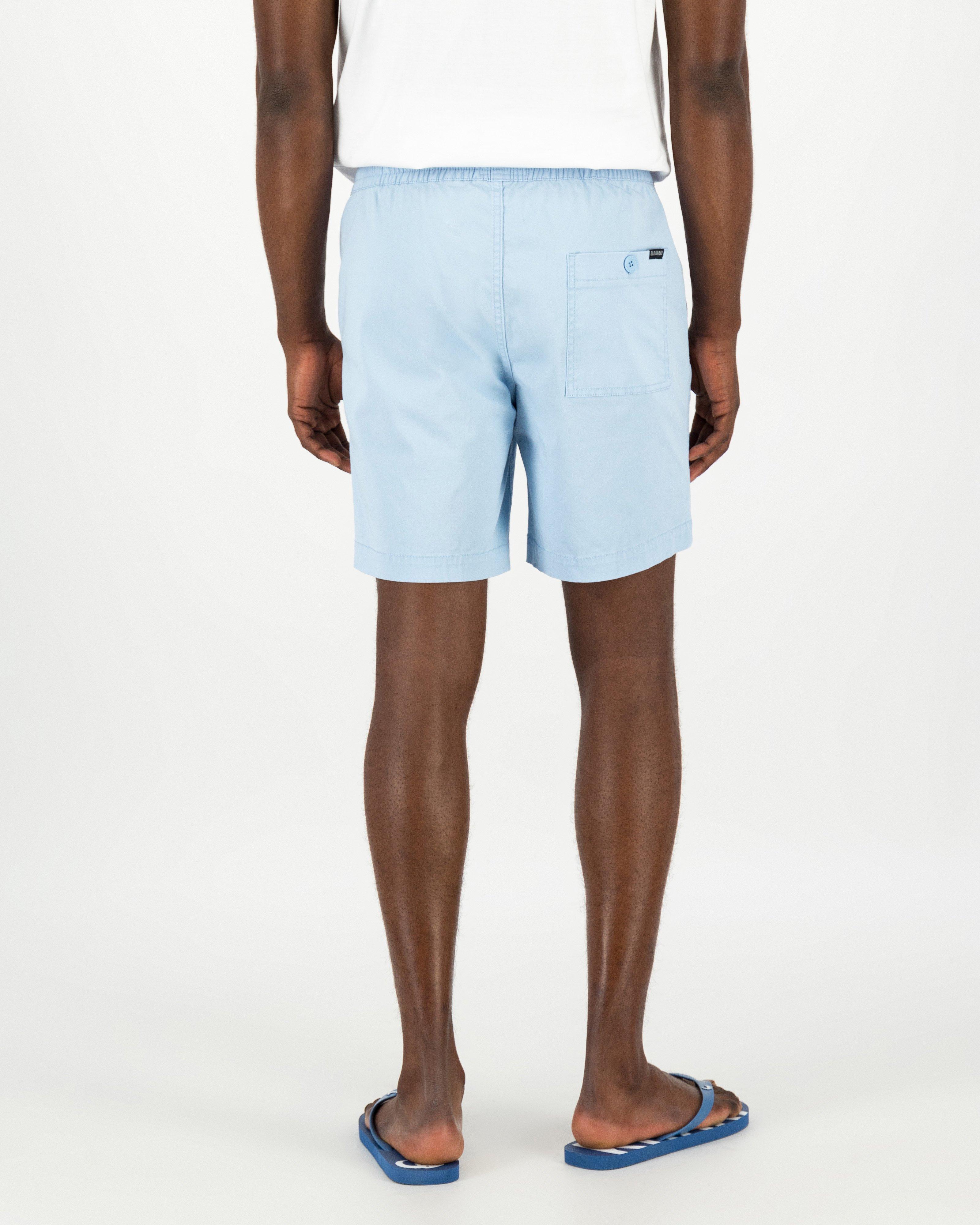 Men's Simon Pull-On Shorts -  Light Blue