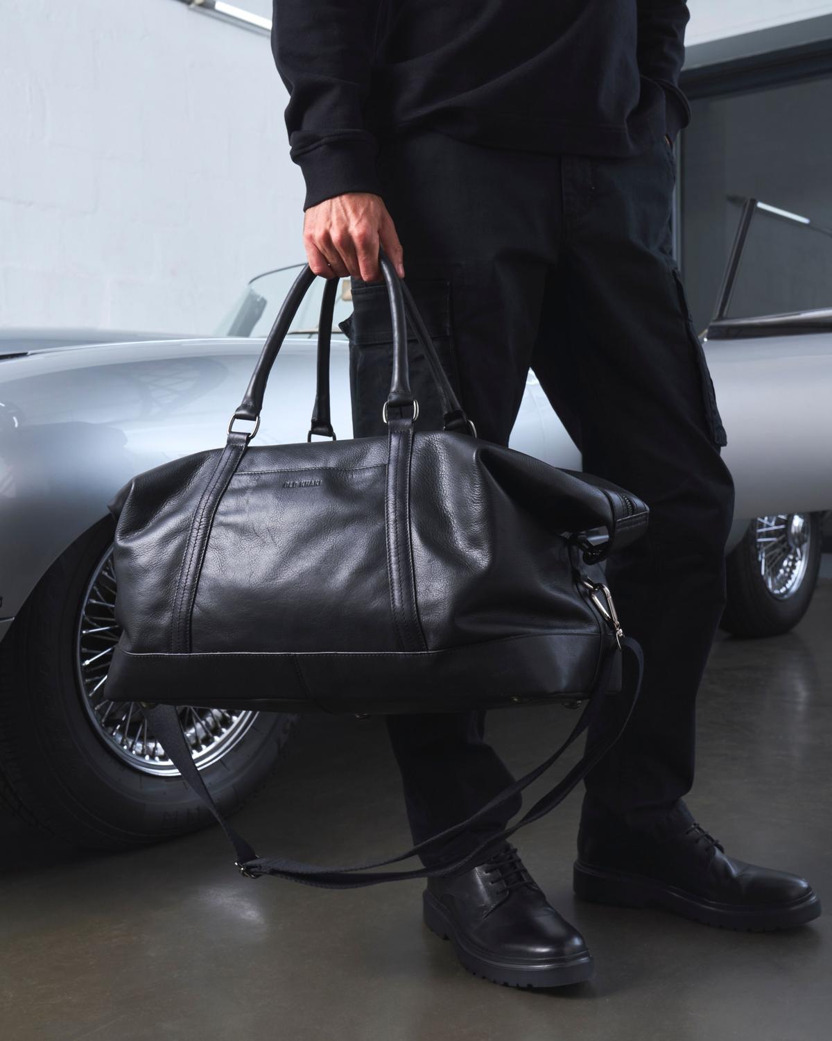 Unisex Rami Leather Weekender Bag | Old Khaki