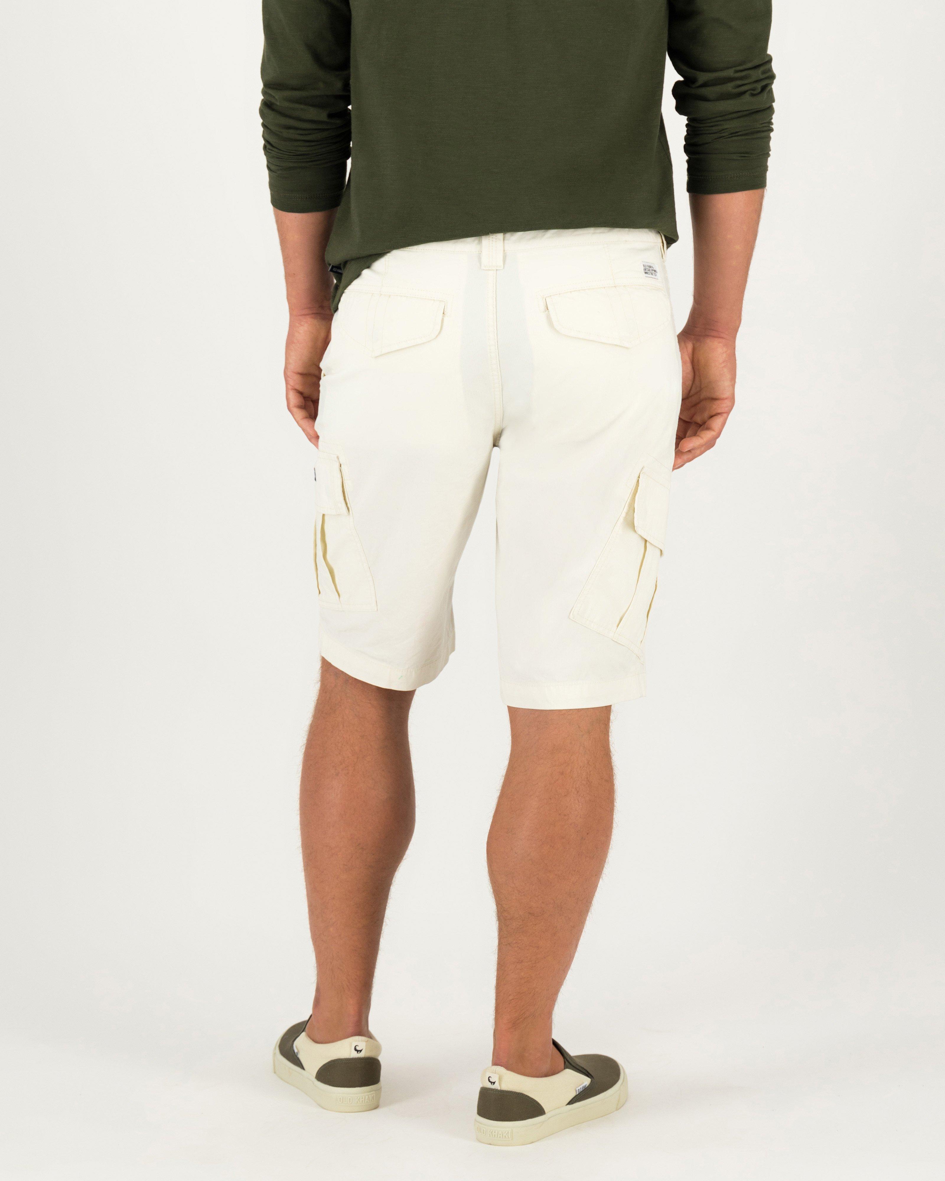 Men's Beige Cargo Shorts