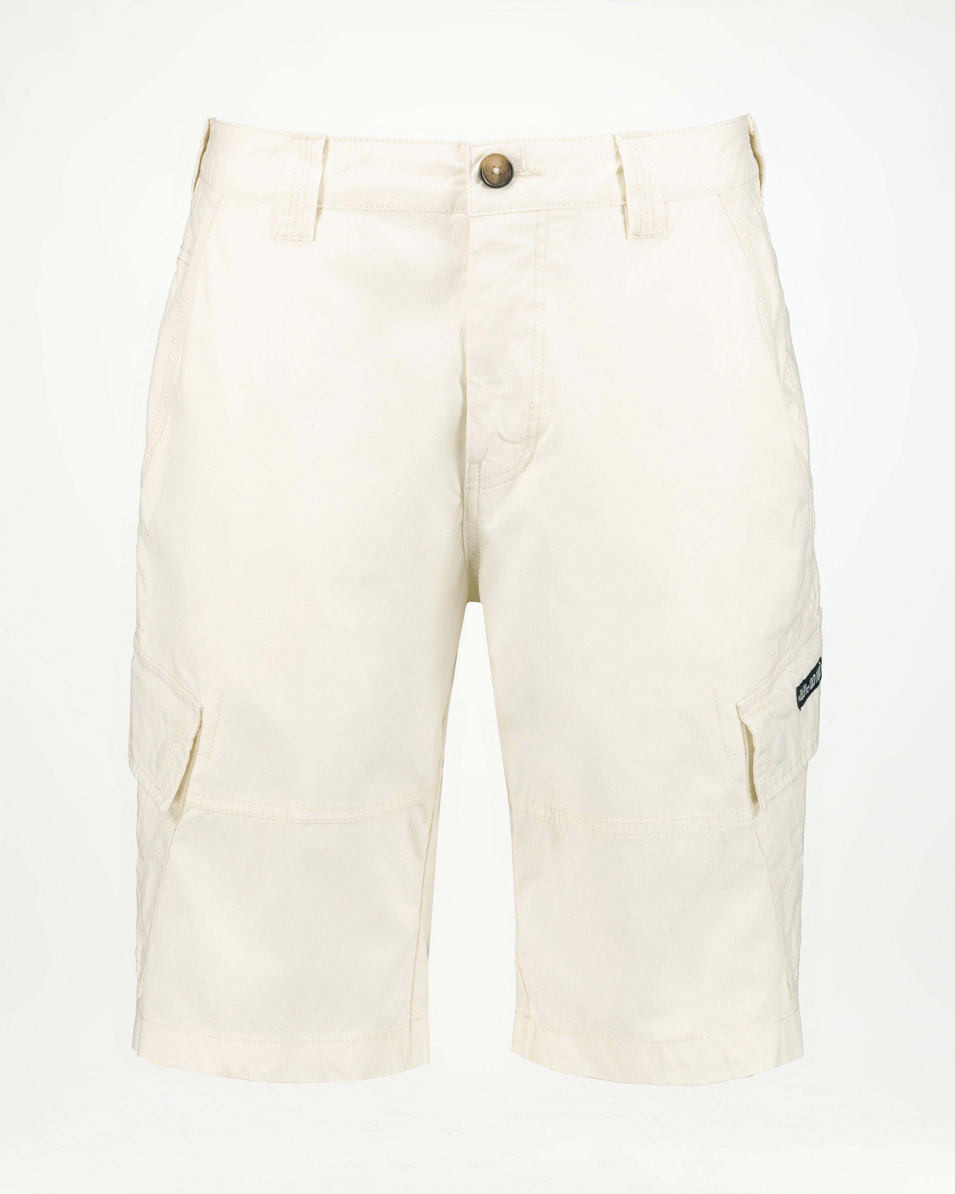 Men's Simba Cargo Shorts -  White