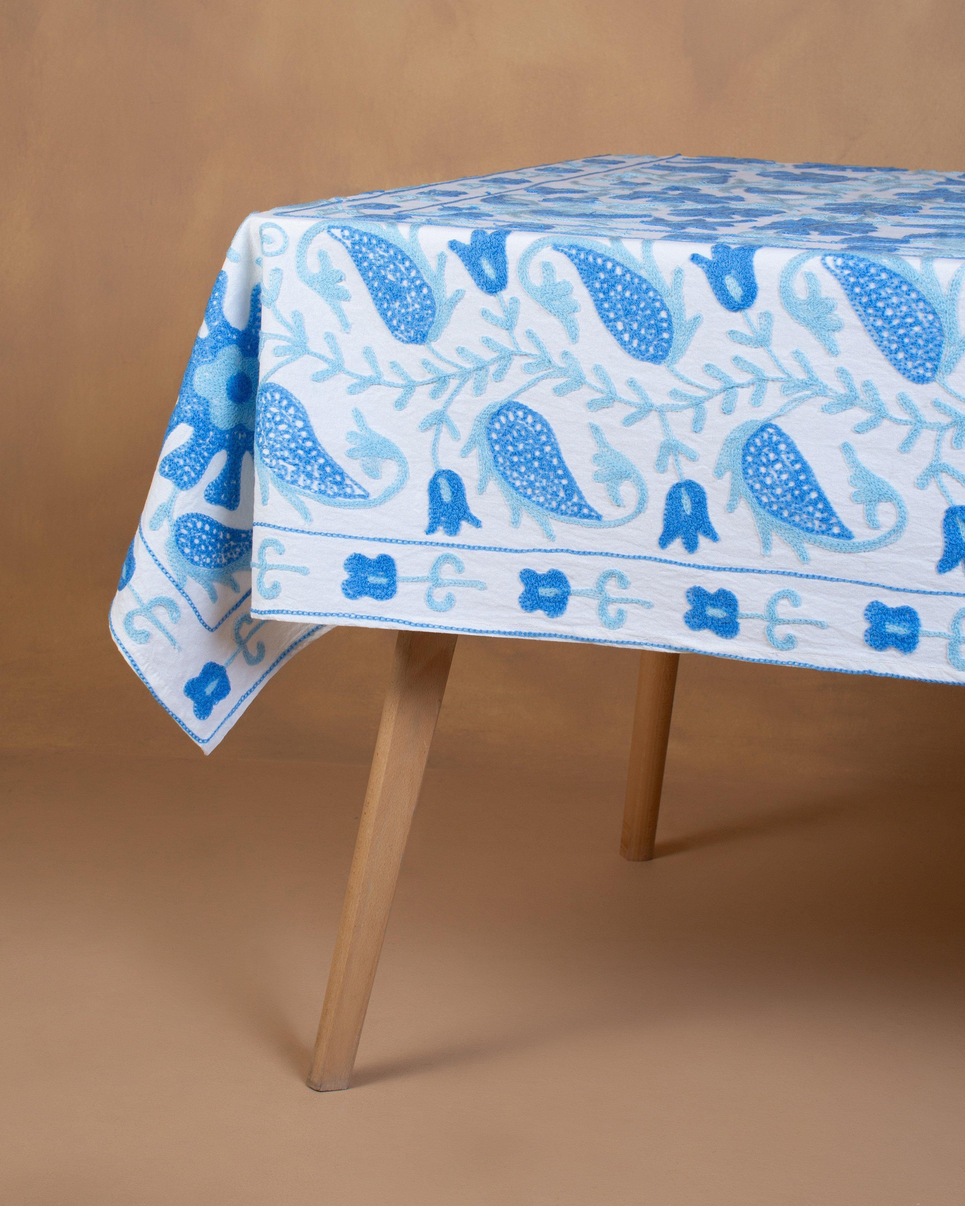 Ava Tablecloth -  Blue