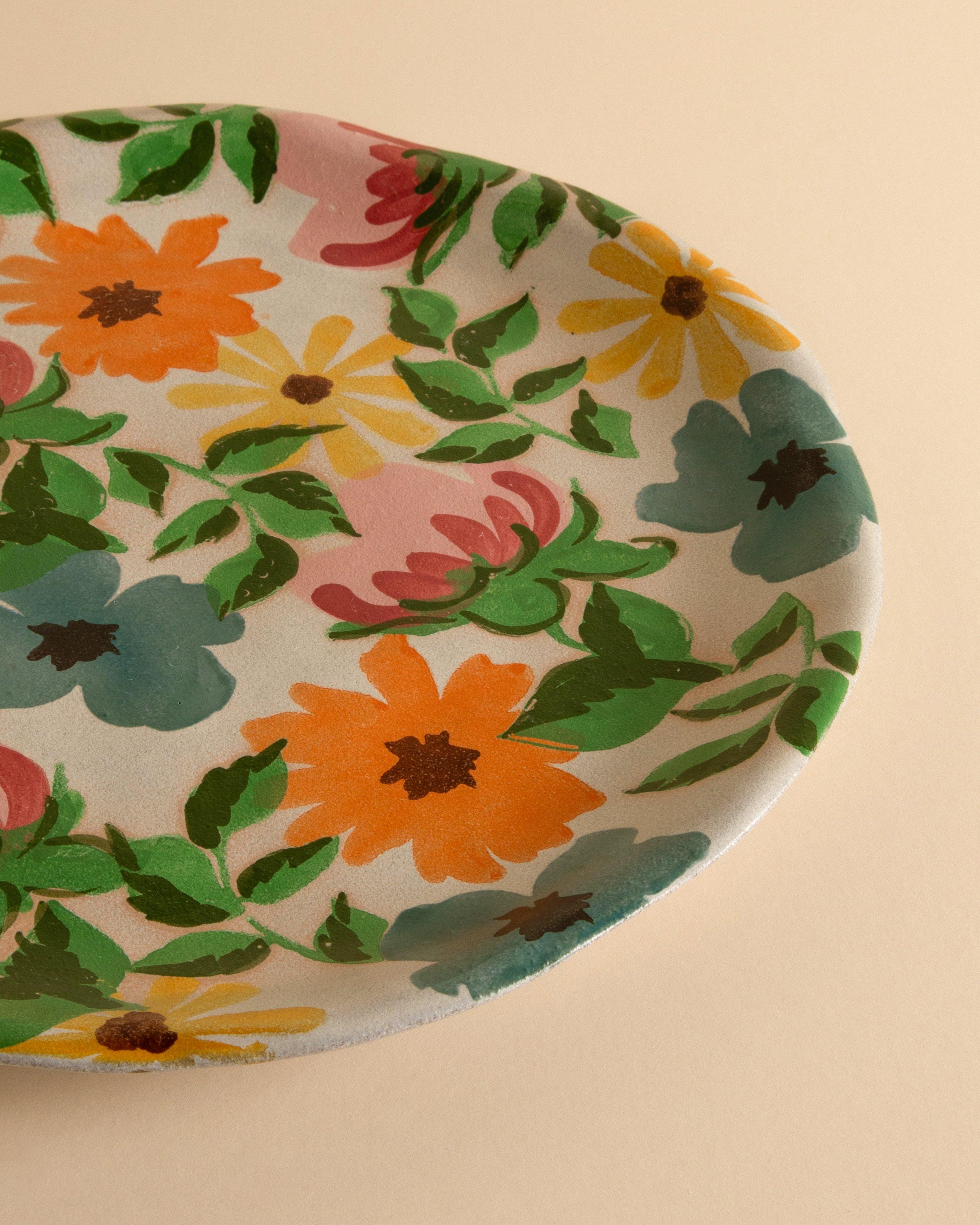 Floral Serving Platter -  Assorted