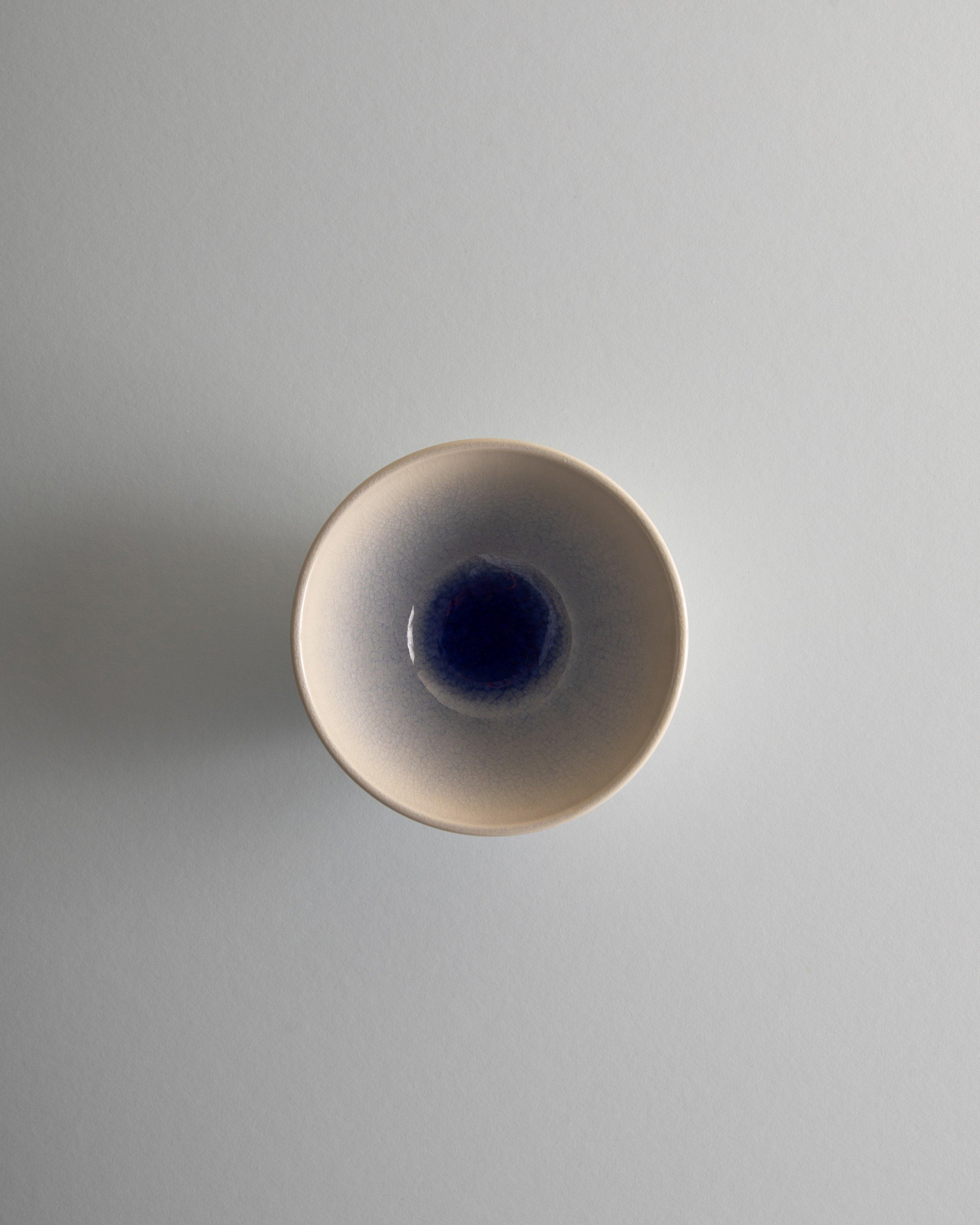 Crackle Tapas Bowl -  Mid Blue