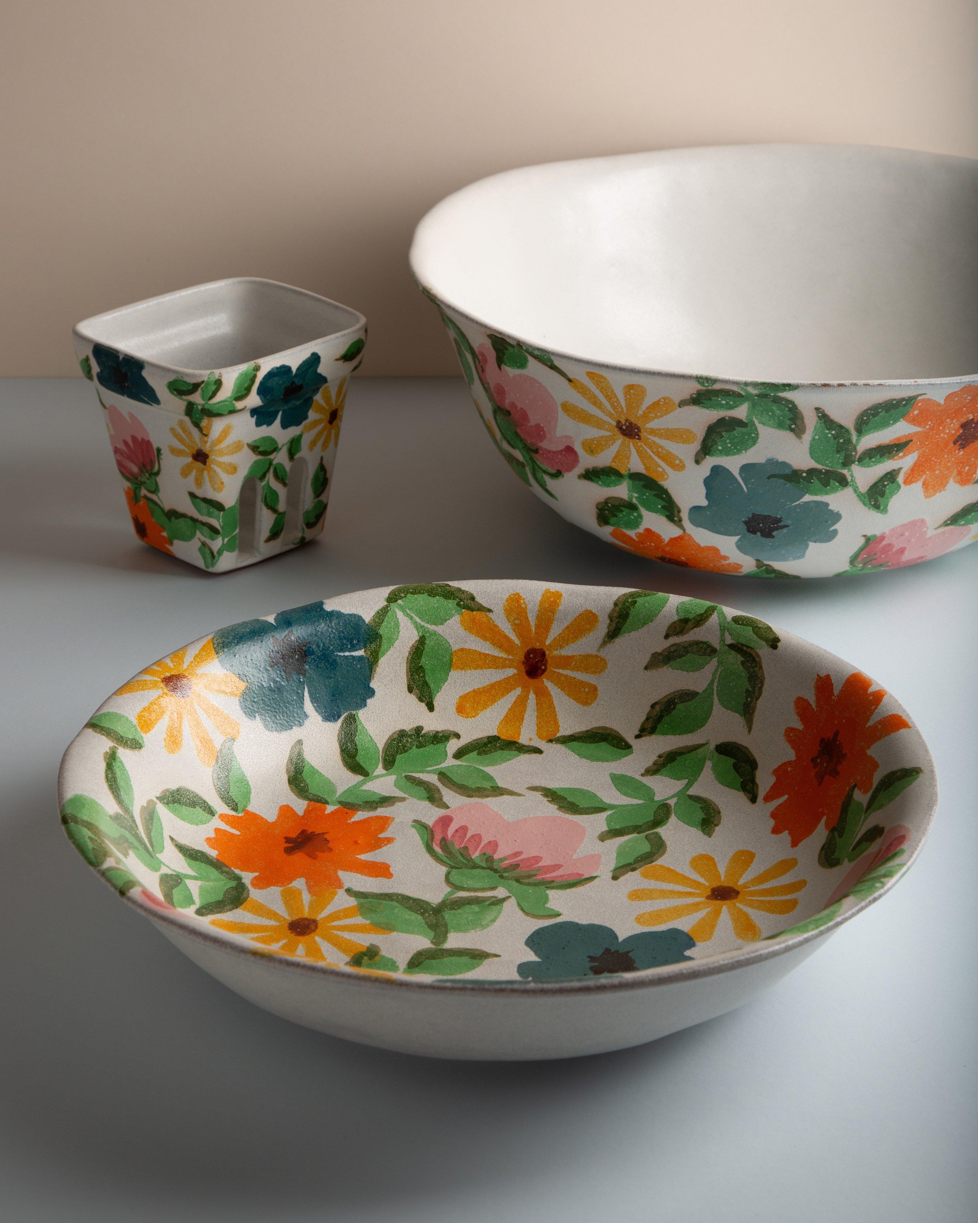 Floral Medium Bowl -  Assorted