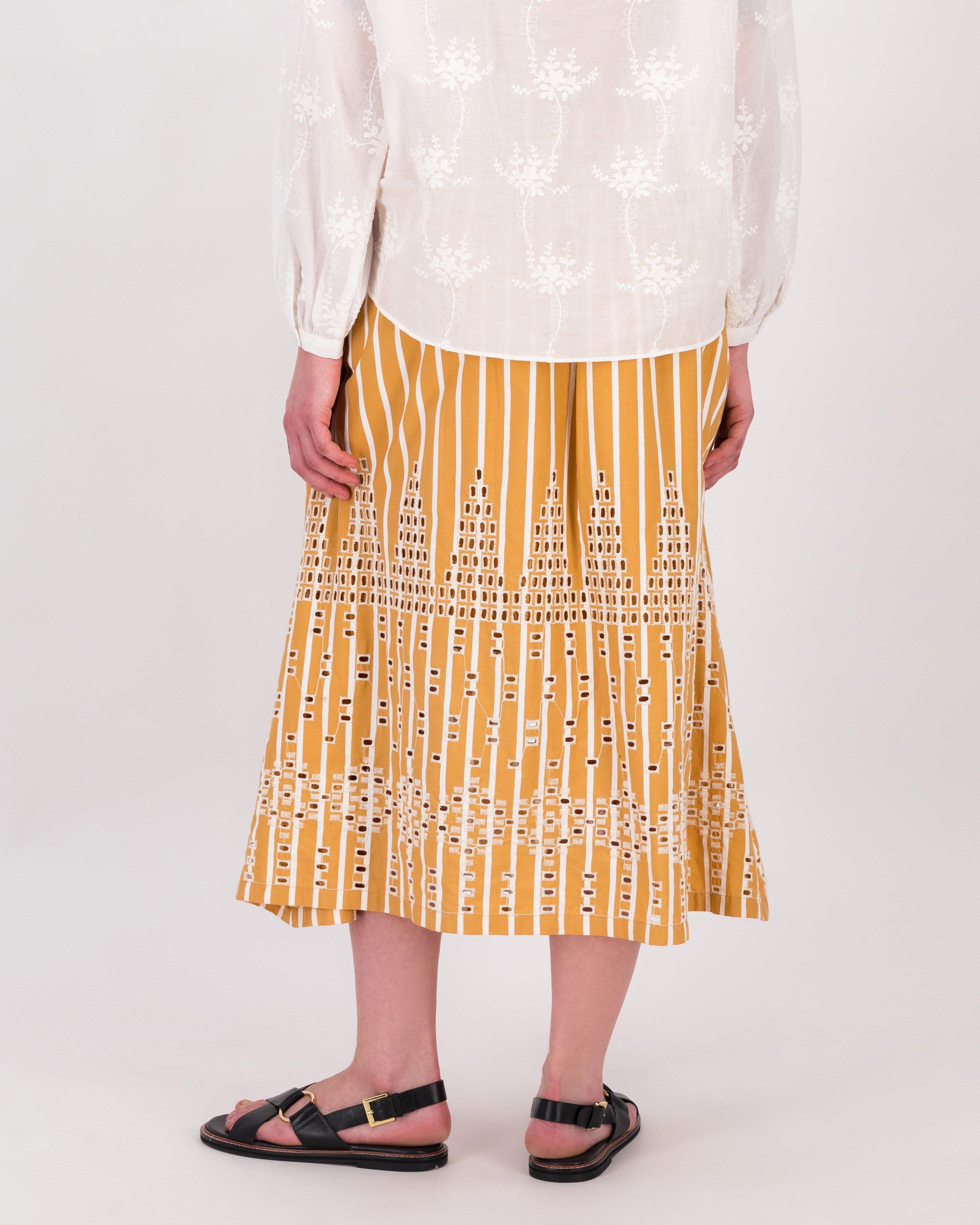 Azra Yarn-Dyed Skirt -  Ochre