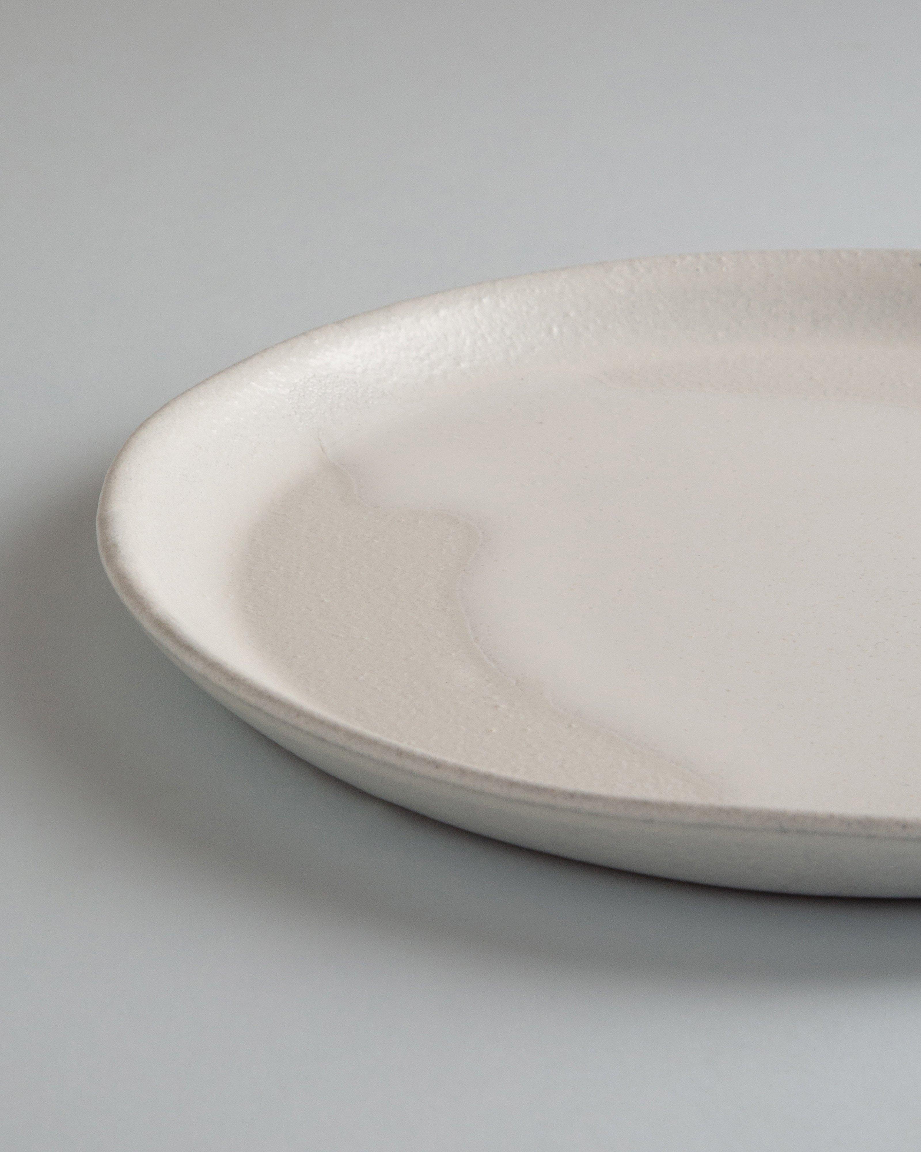Eva Salad Plate -  White