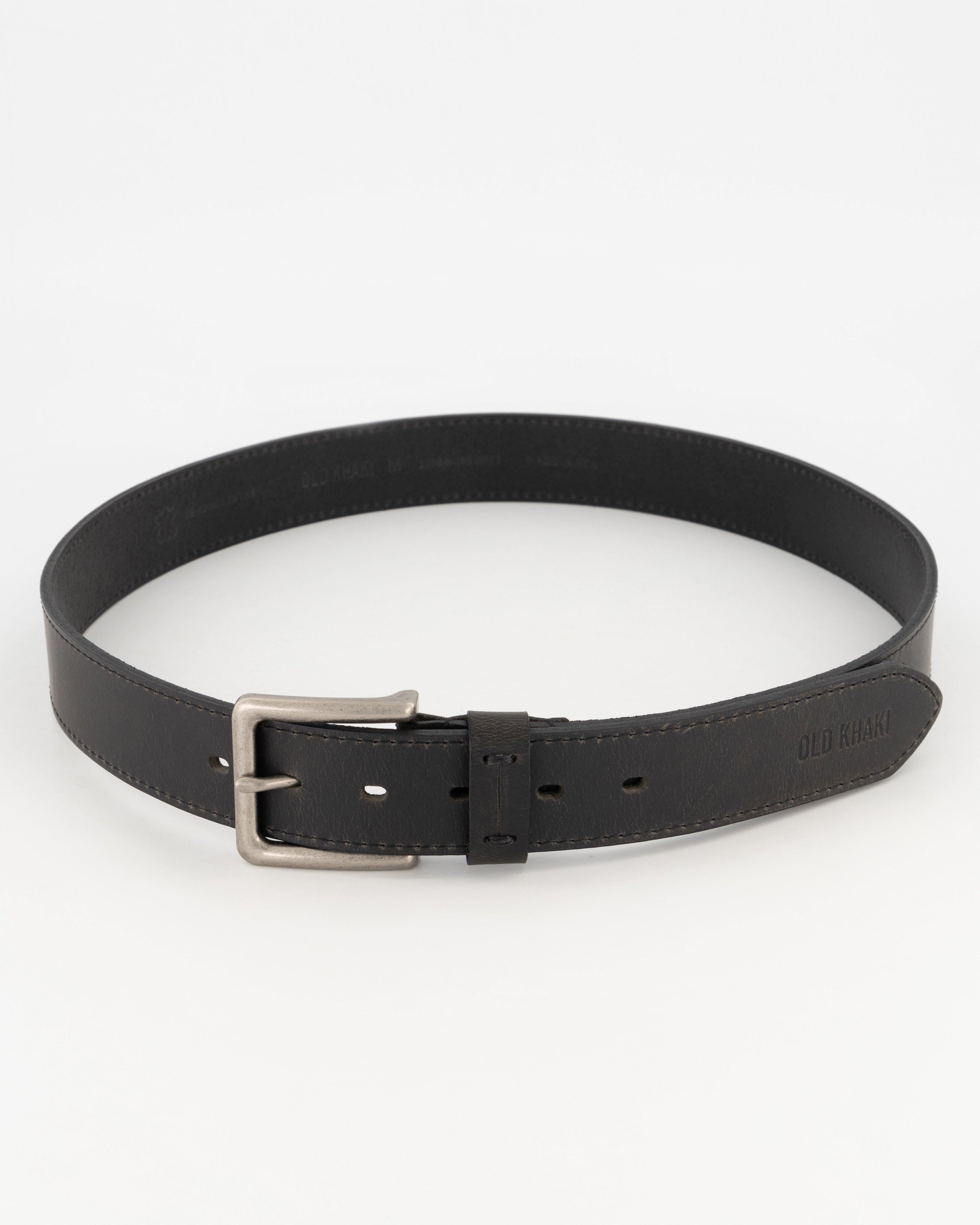 Men's Aryan Leather Belt -  Grey