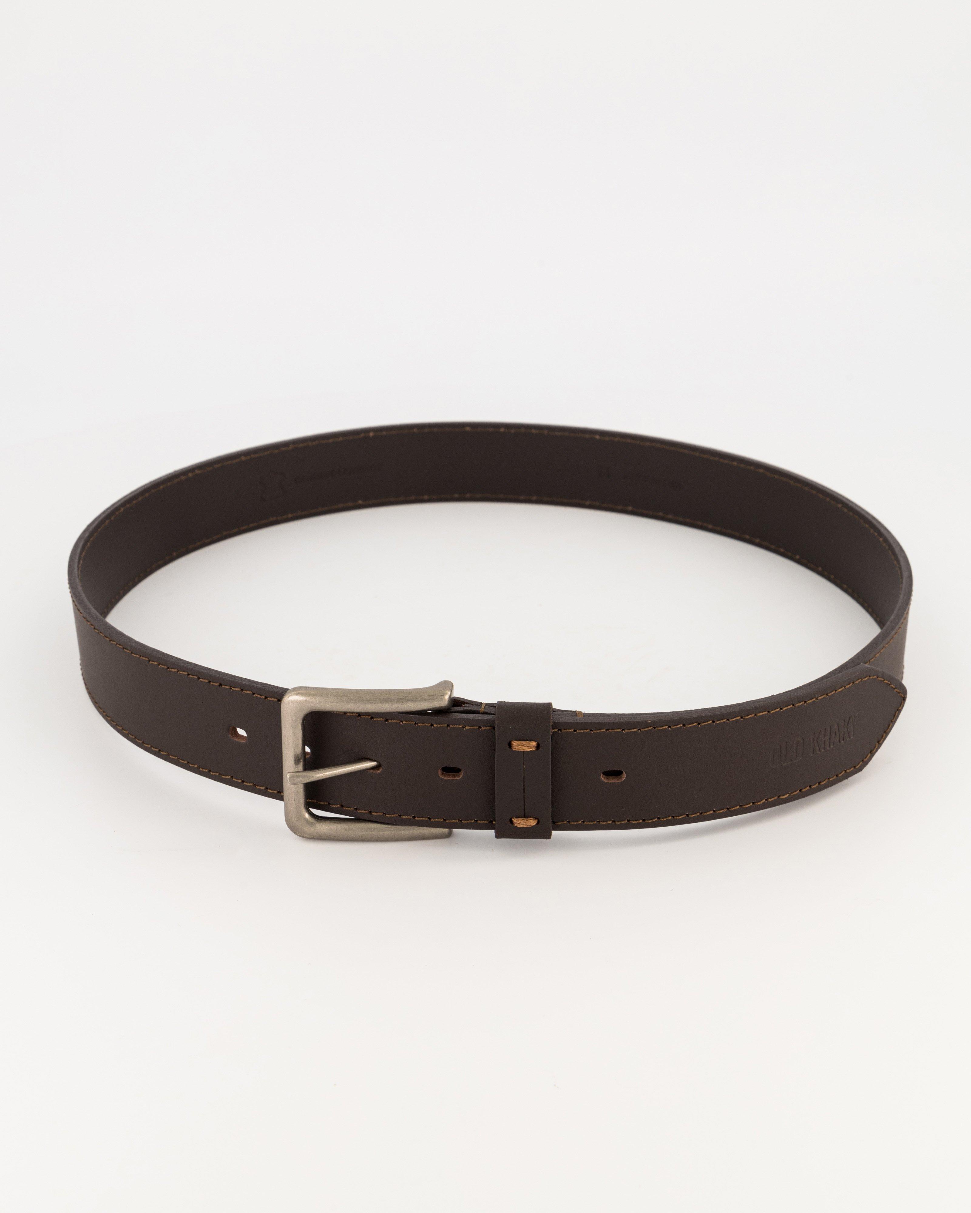 Men's Aryan Leather Belt -  Brown