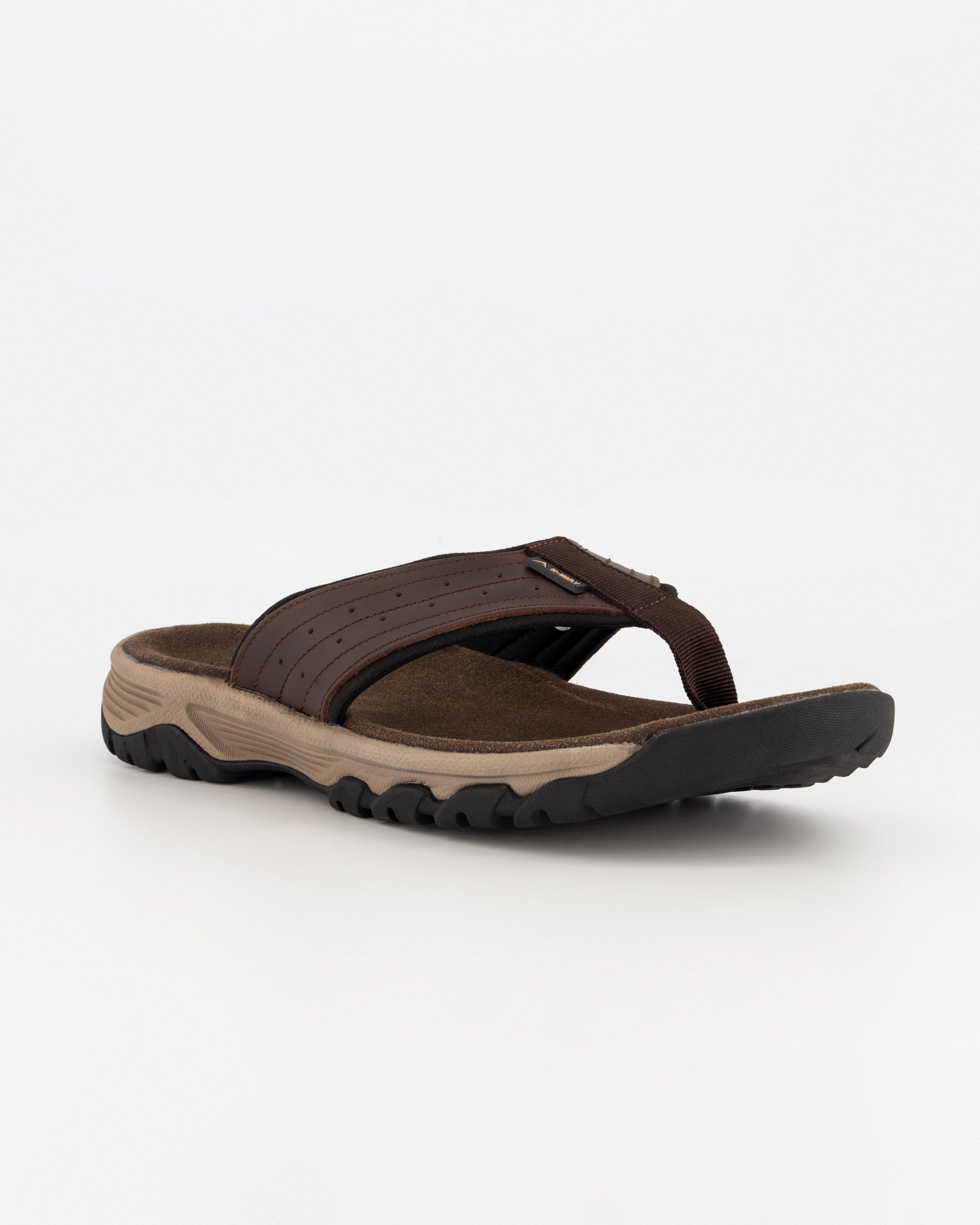 K-Way Elements Men’s Harvey Flip Flops -  Brown