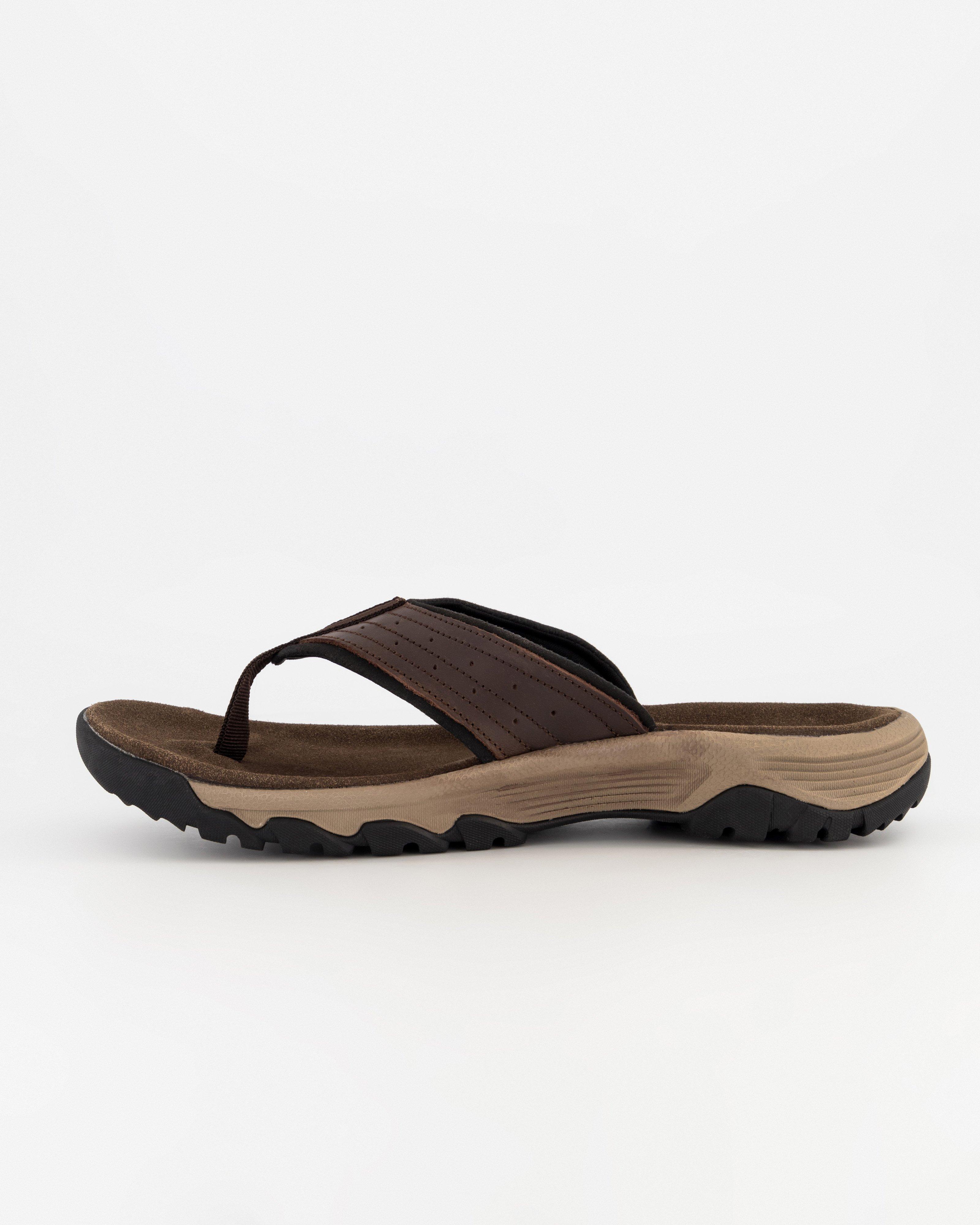 K-Way Elements Men’s Harvey Flip Flops -  Brown