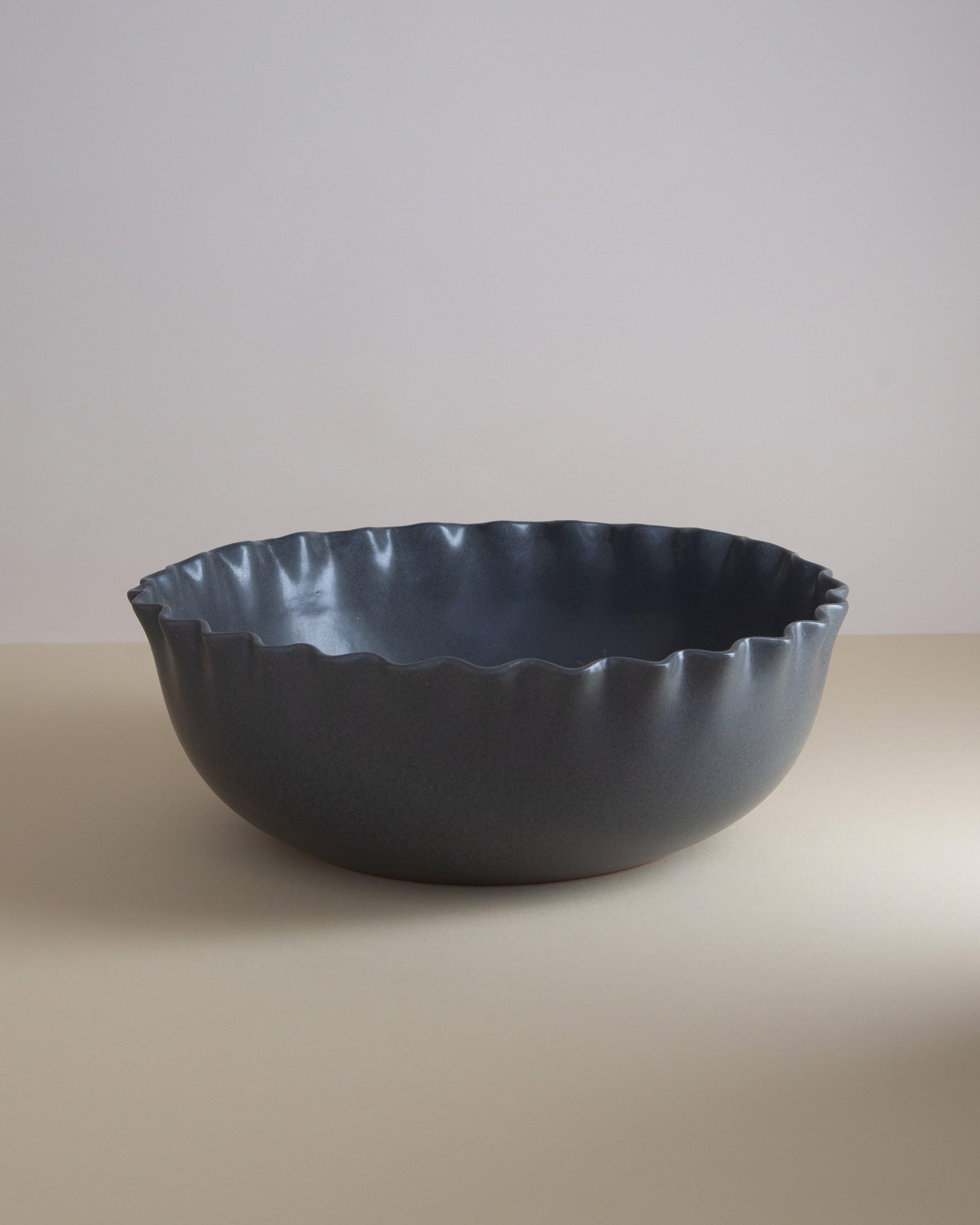 Ruffle Bowl Large -  Grey