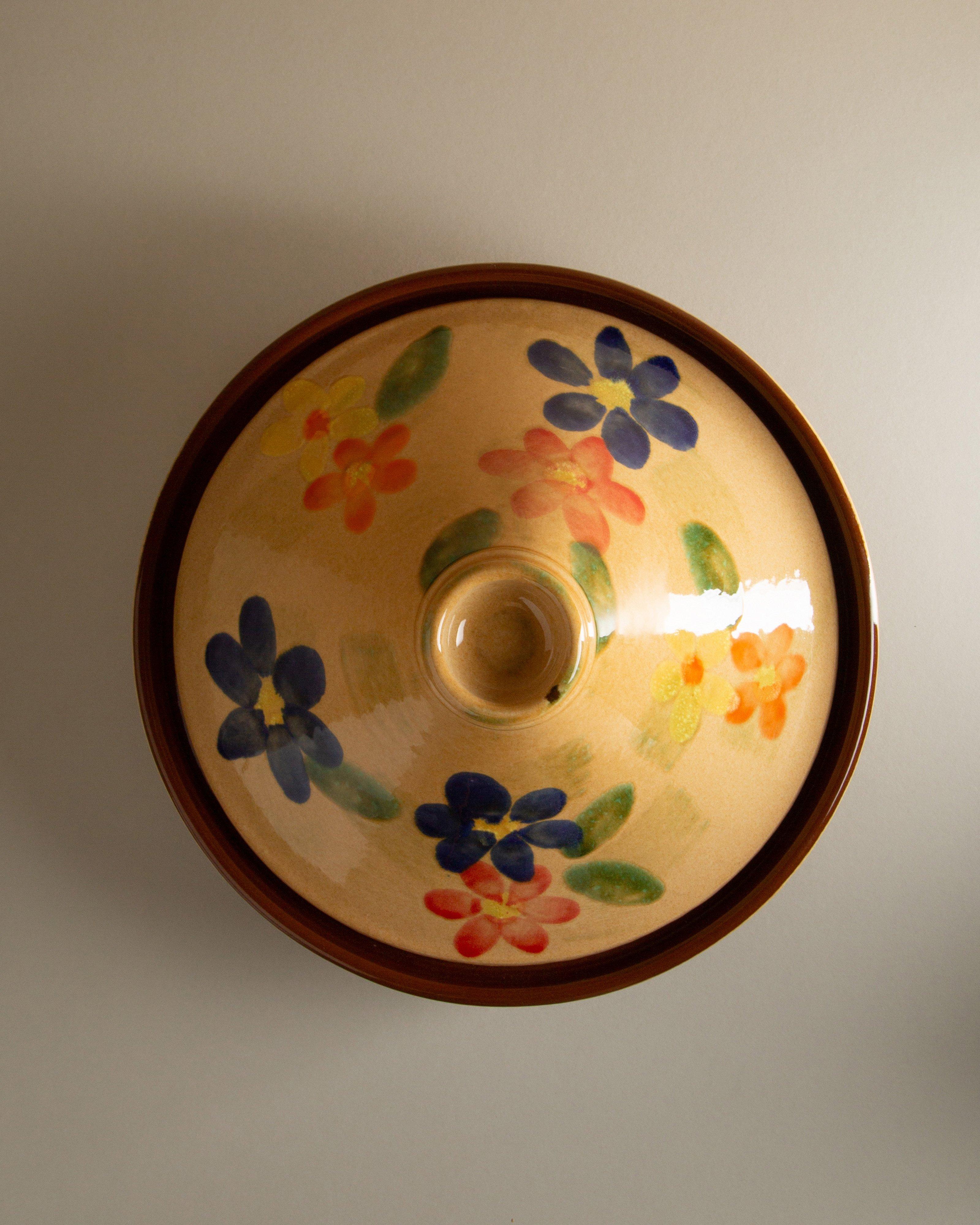 Yellow Flower Large Tagine -  Assorted