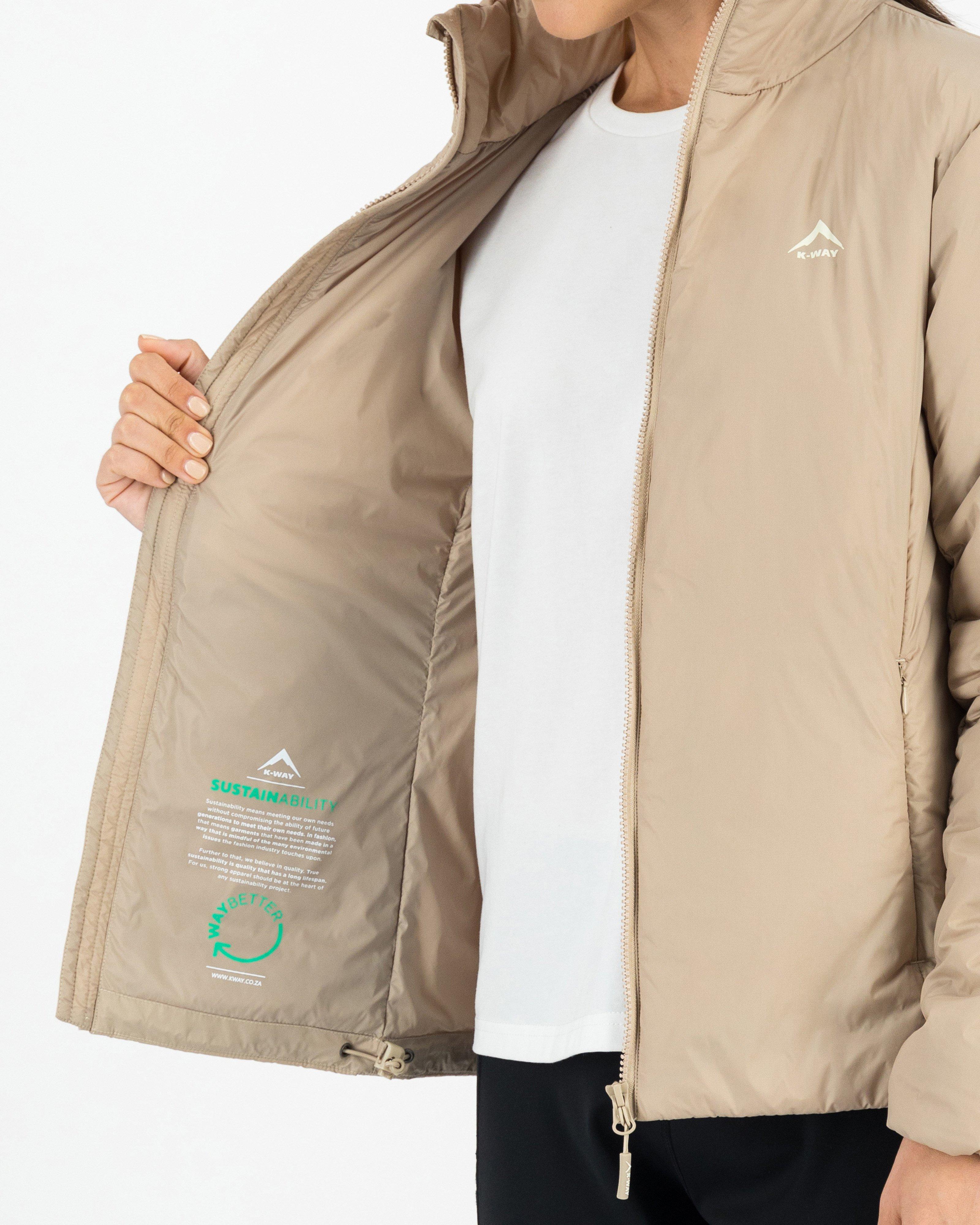 K-Way Women’s Linear Sheet Insulated Jacket -  Driftwood
