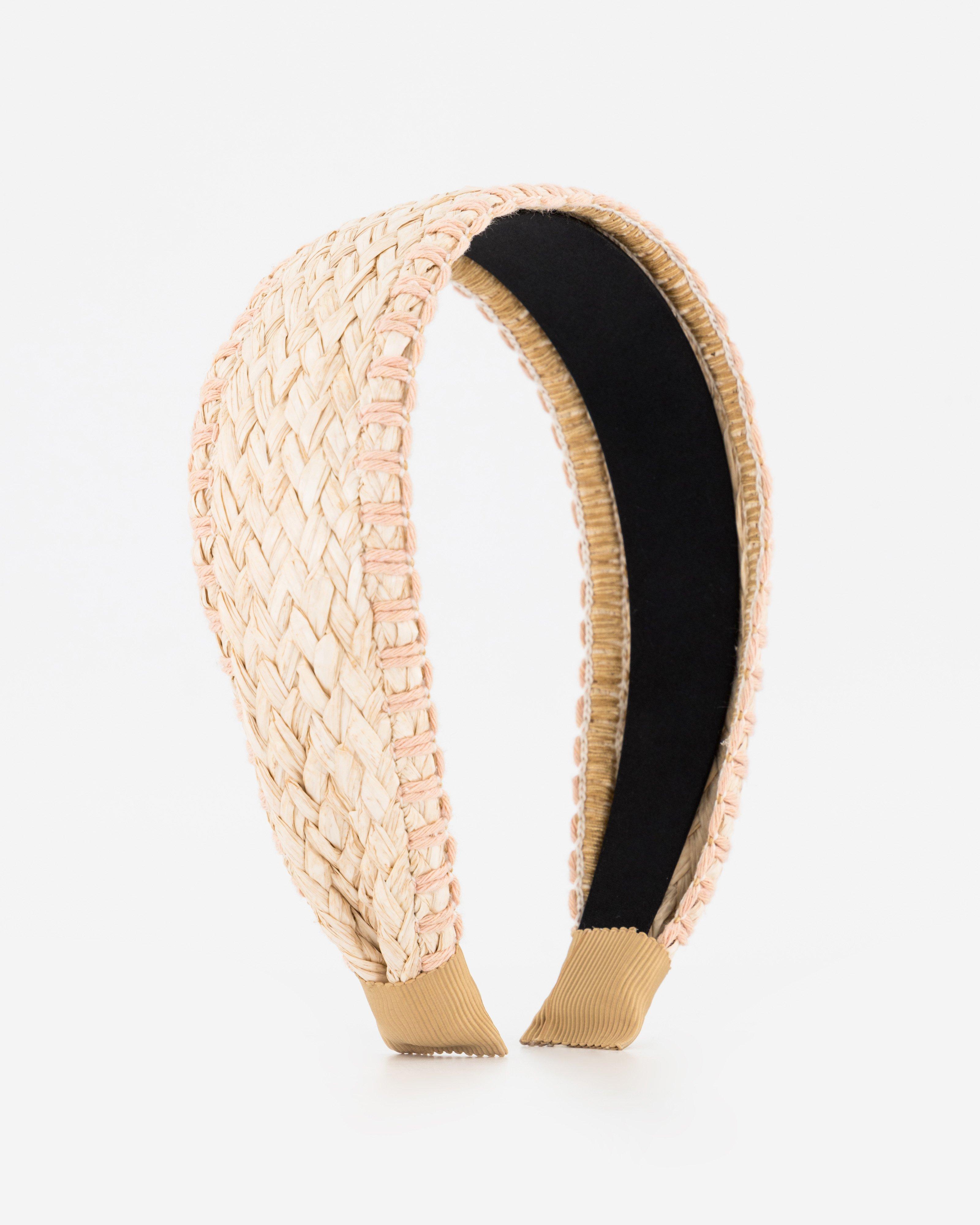 Jasmine Straw Aliceband -  Oatmeal