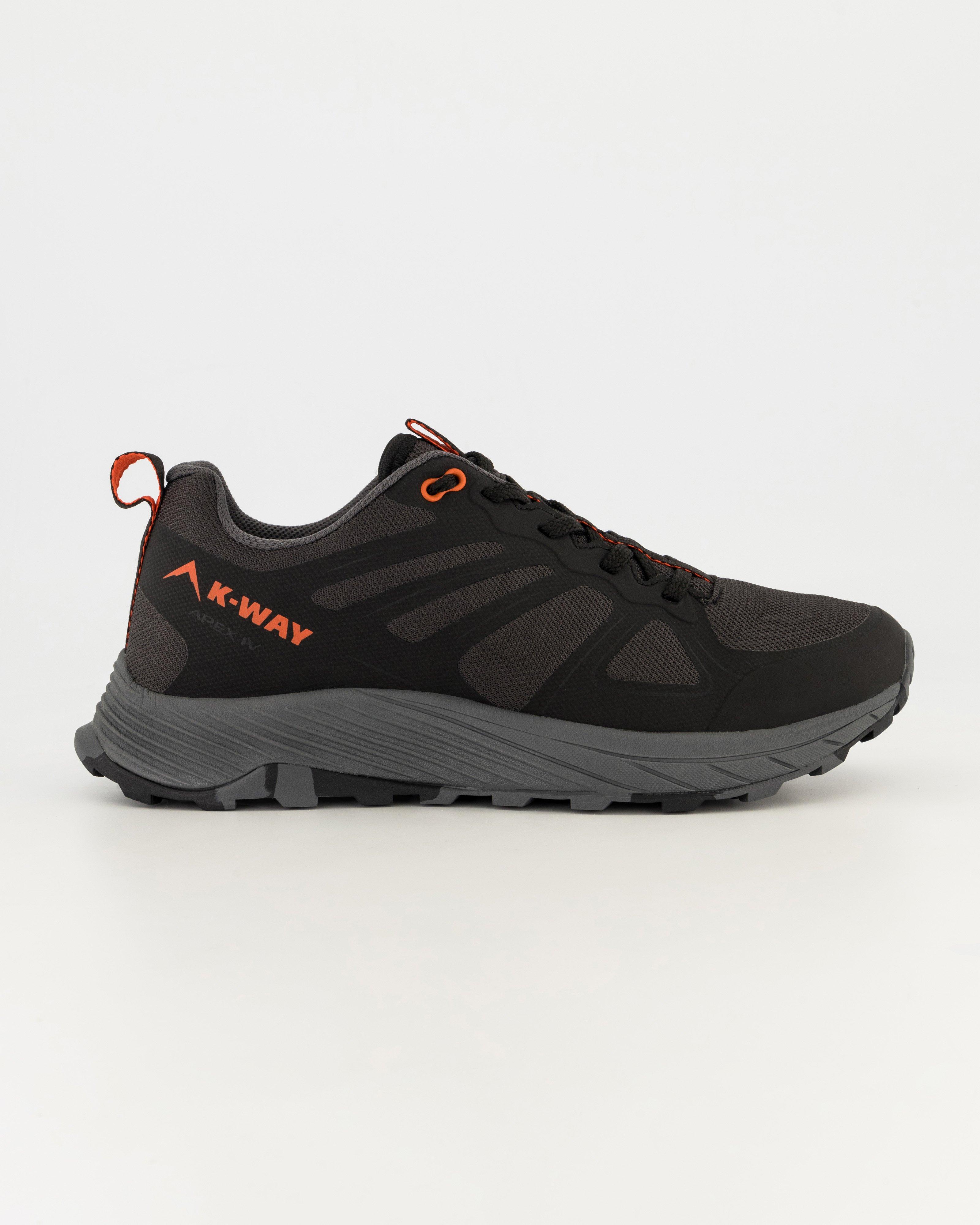 K-Way Men’s Apex 4 Trail Running Shoes -  Charcoal