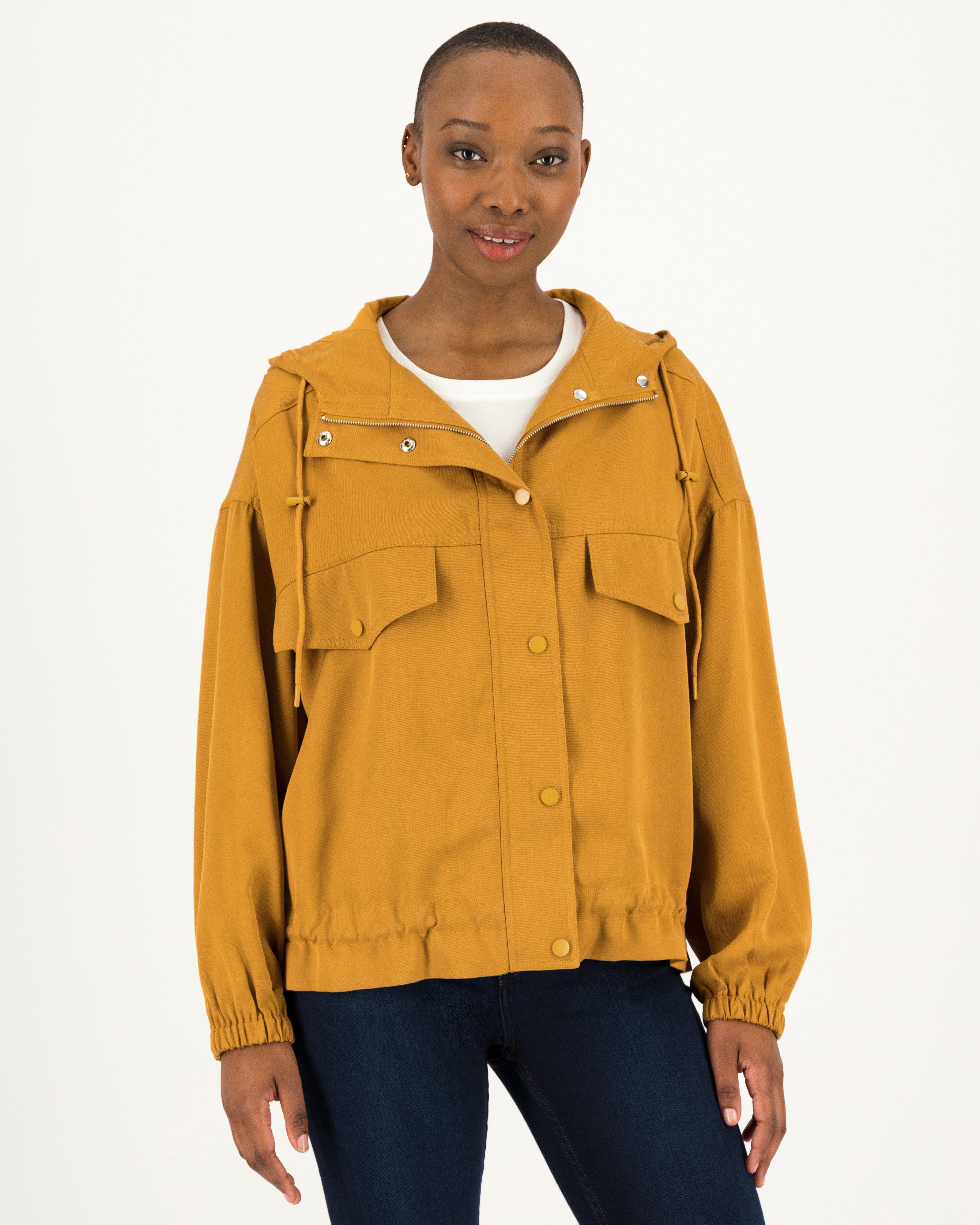 Womens hooded utility store parka jacket