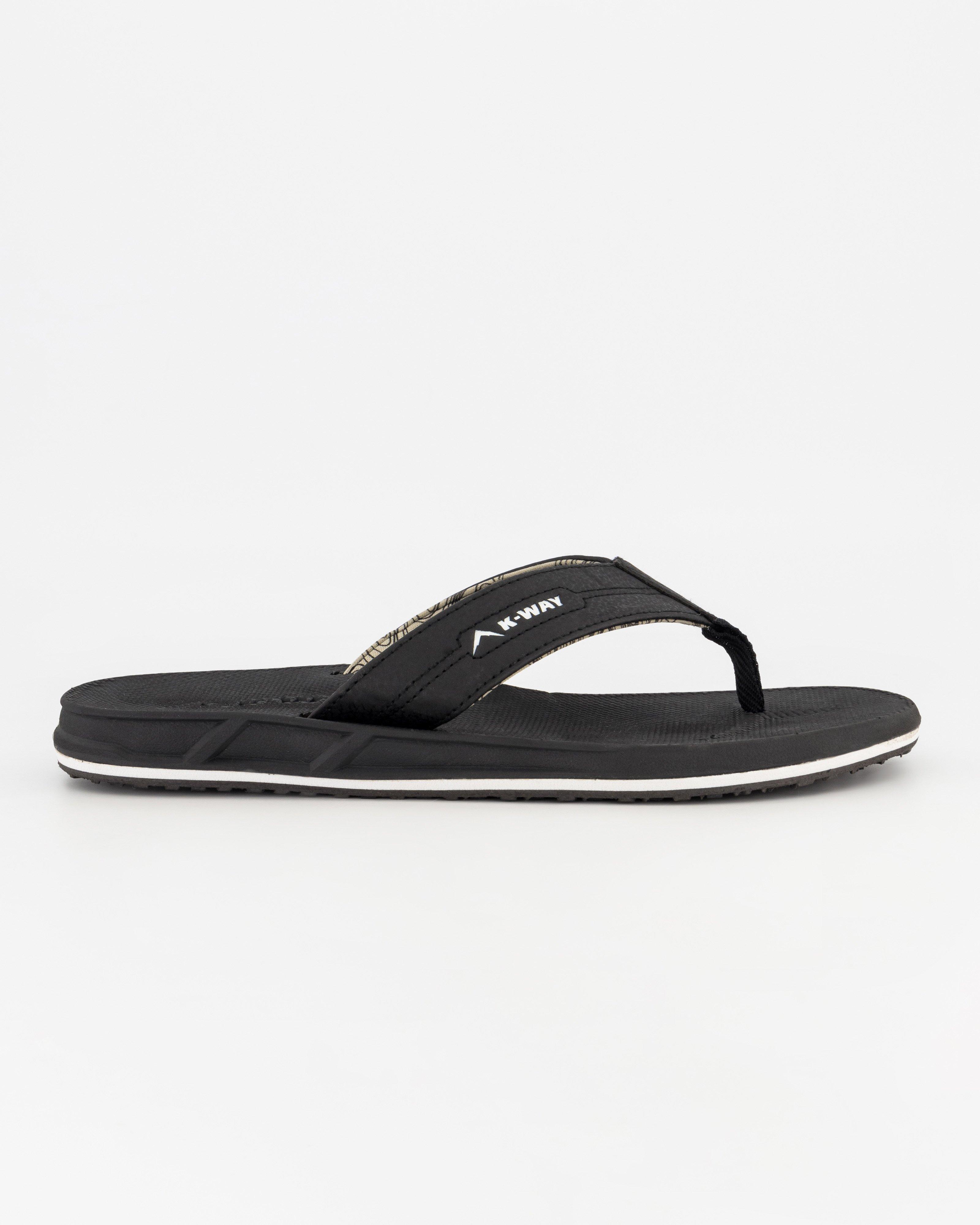 K-Way Men’s Atlantic Sandals -  Black