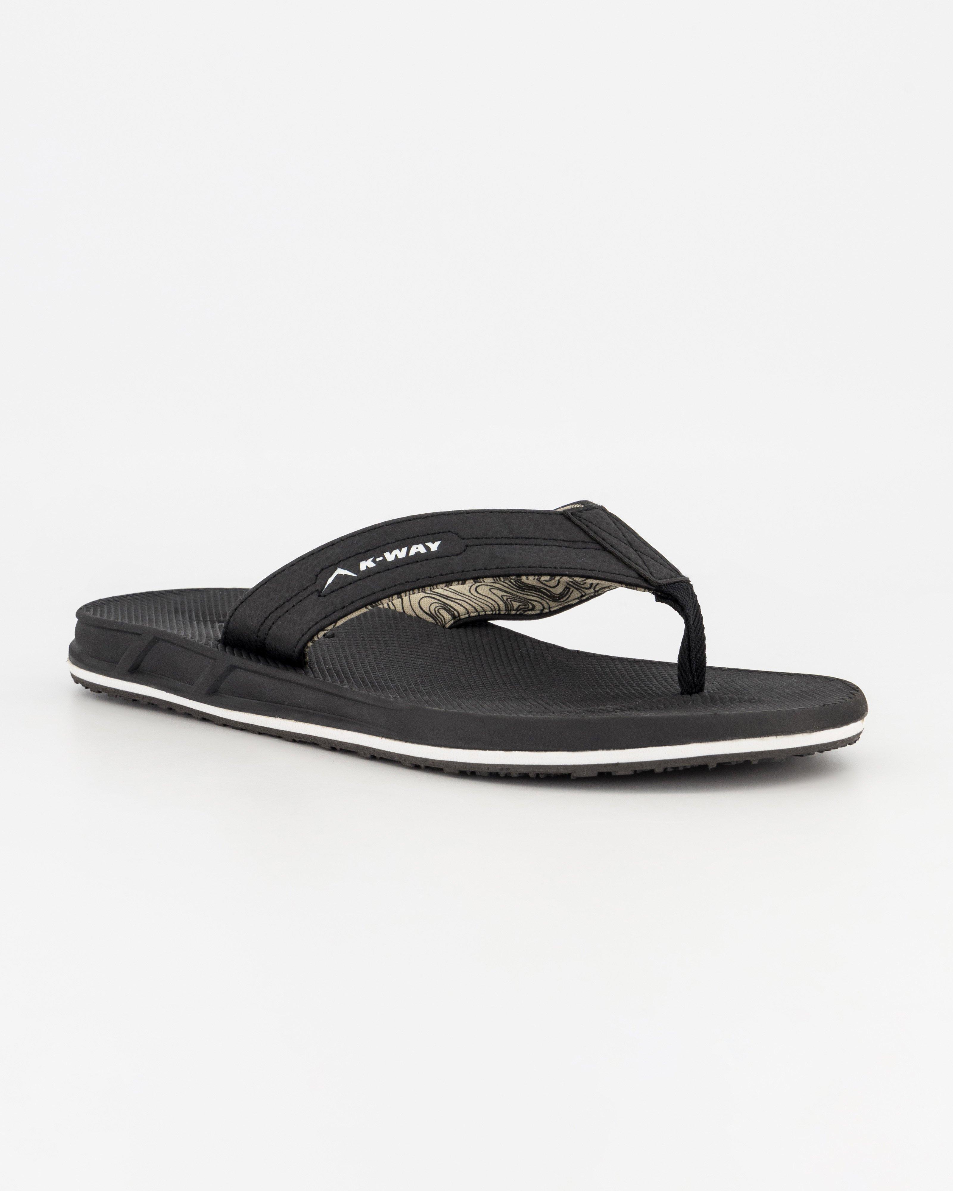 K-Way Men’s Atlantic Sandals -  Black