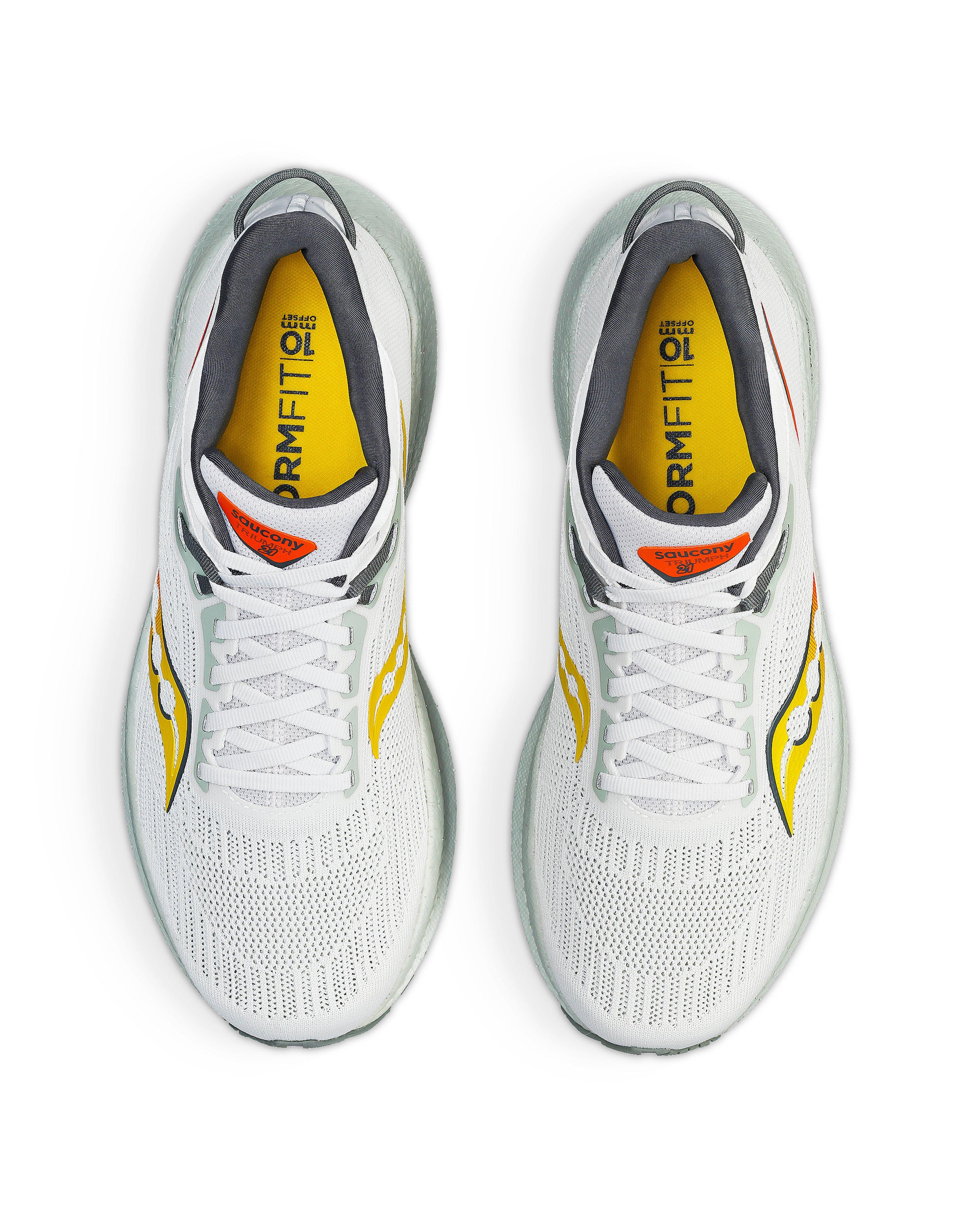 Saucony Men’s Triumph 21 Road Running Shoes -  White