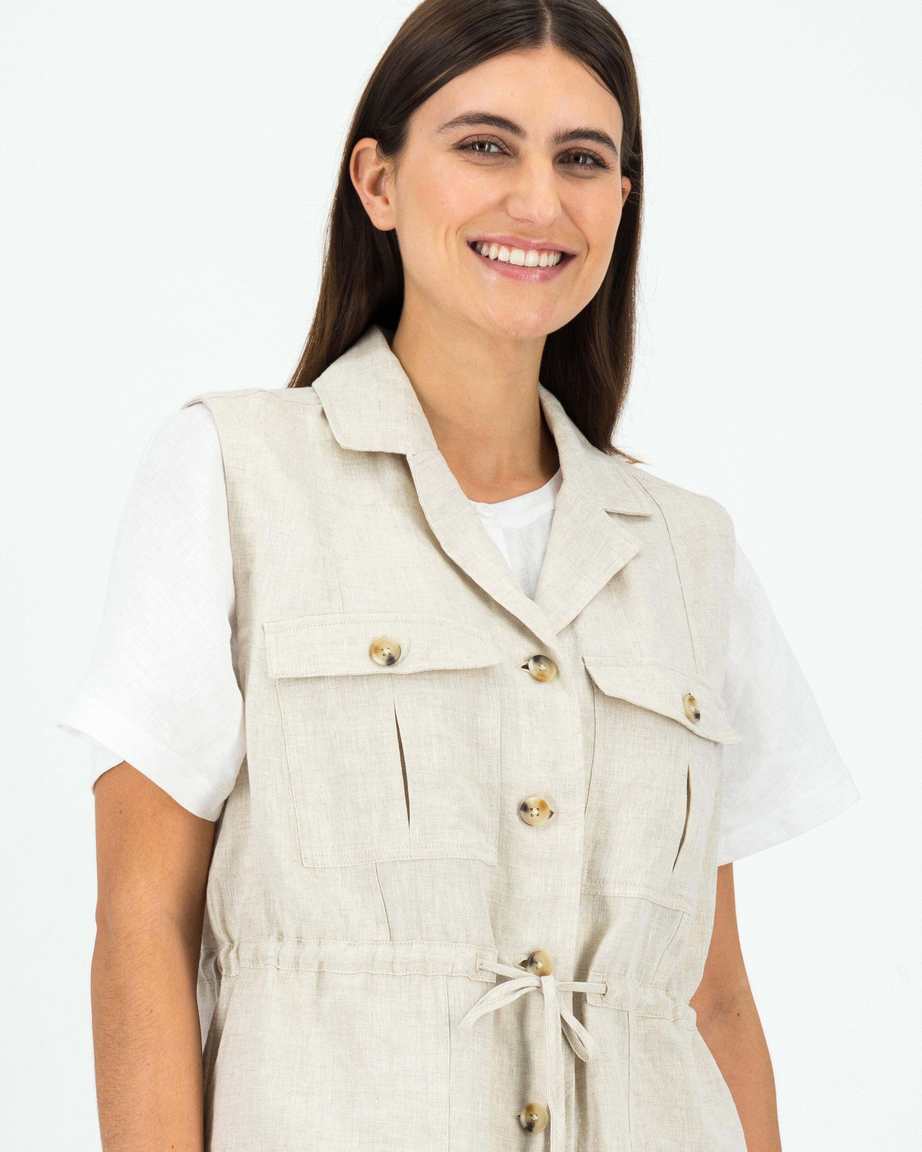 Rare Earth Women’s Lindsay Utility Gilet -  Oatmeal