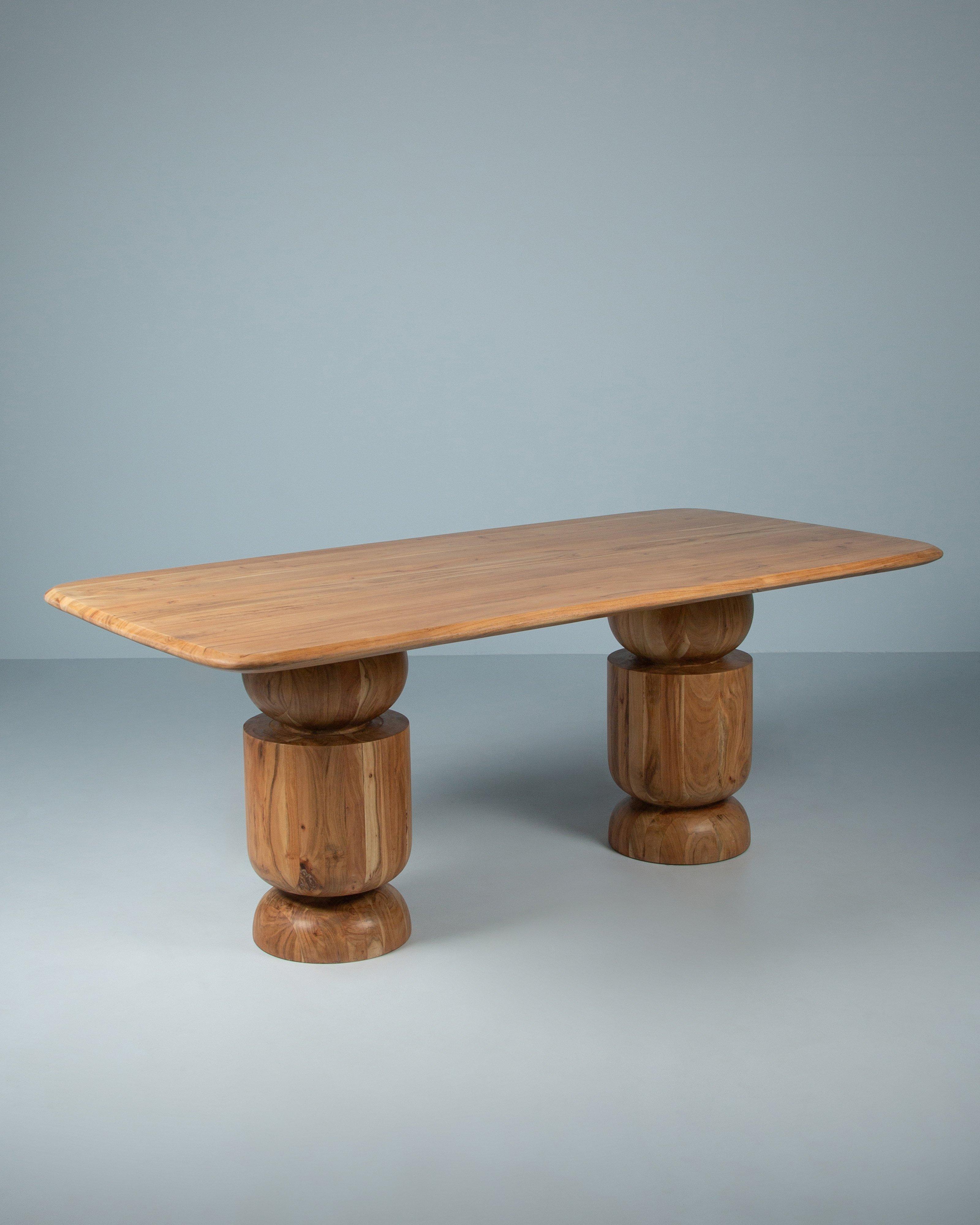 Uma Oval Dining Table -  Brown